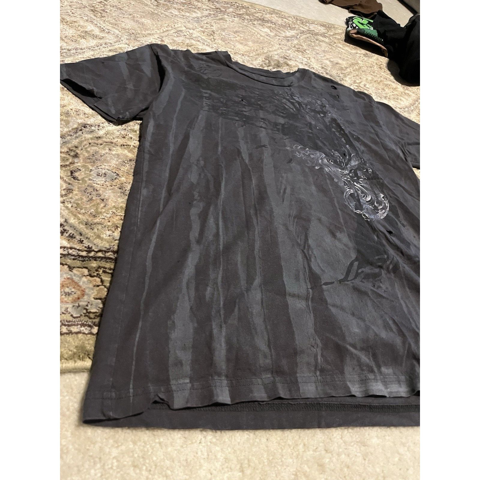 Other Grunge Aop Y2k cigarette burn Tshirt vintage faded thrashed Size US L / EU 52-54 / 3 - 2 Thumbnail