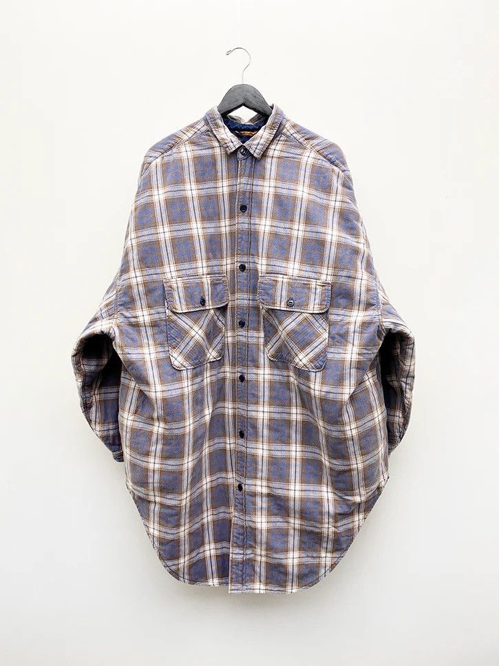 Kapital Flannel Check Quilting Shirt Coat