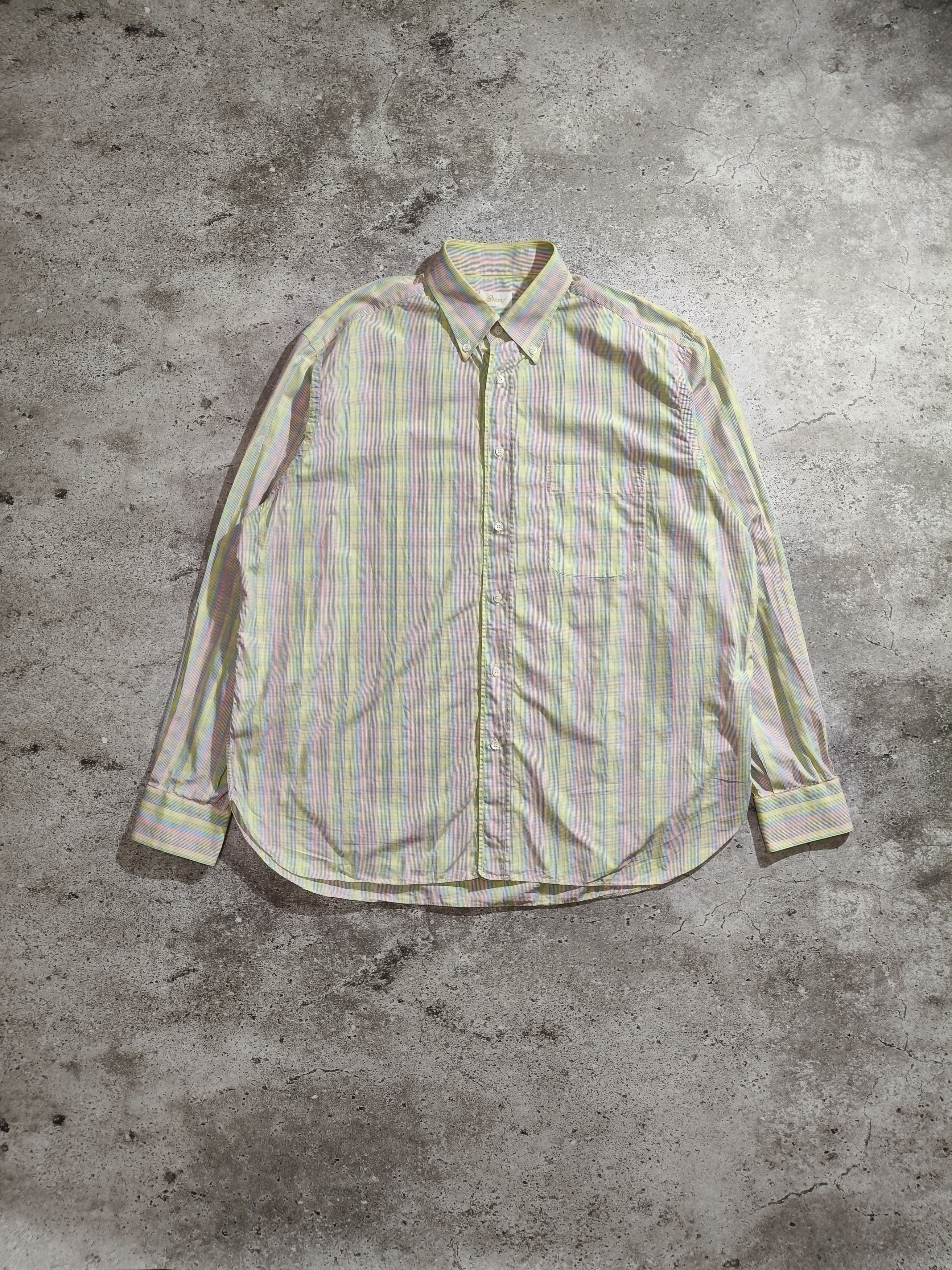 Brioni Brioni Multicolor Stripe Shirt XXL Made in Italy Size US XXL / EU 58 / 5 - 1 Thumbnail