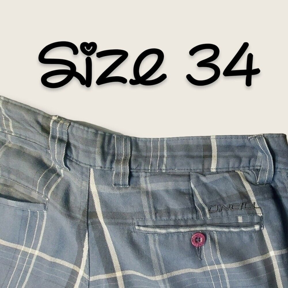 O'Neill O'Neill | Men's Plaid Blue Shorts | Size 34 | NEW | NWOT | Size US 34 / EU 50 - 5 Thumbnail