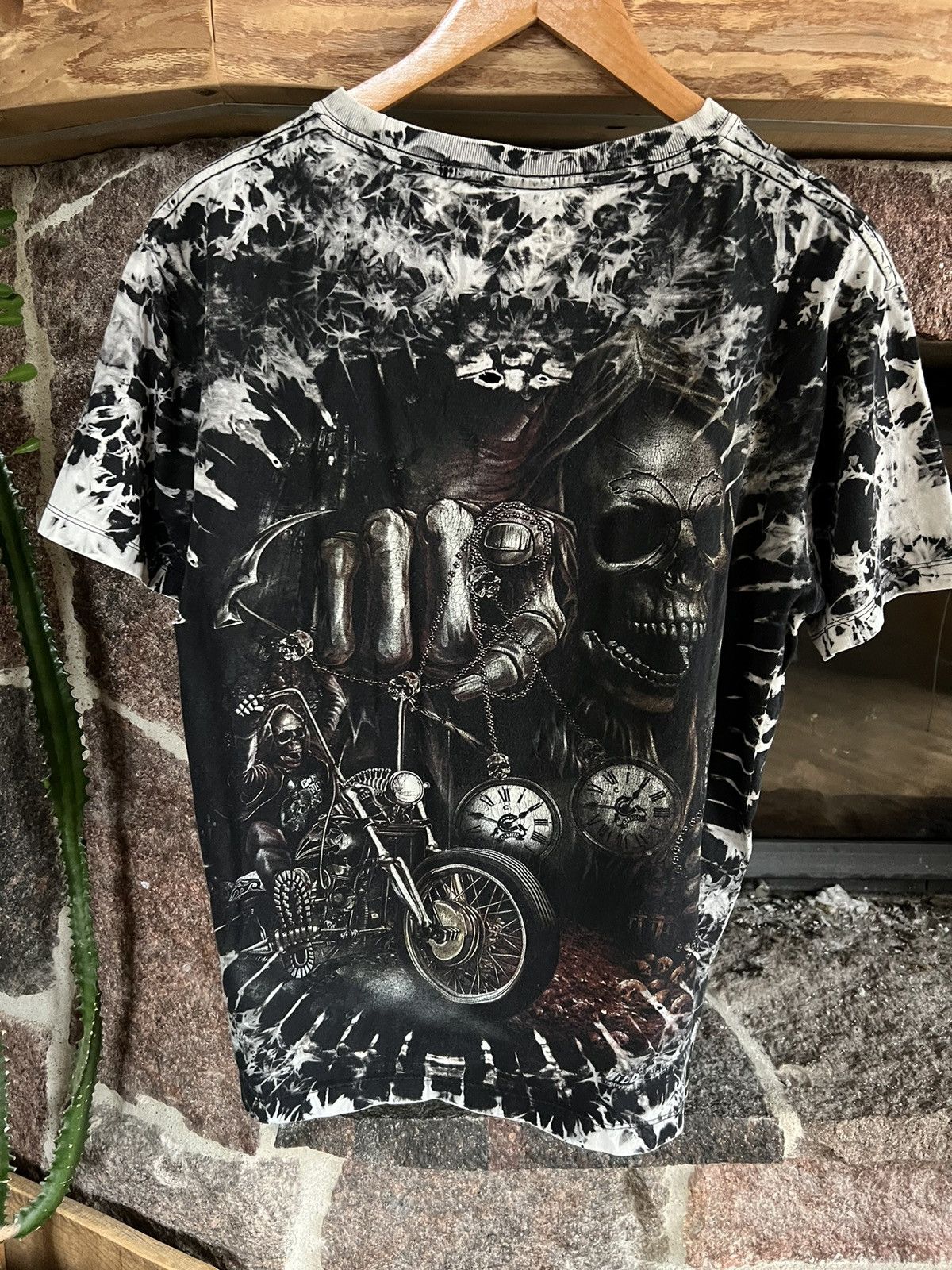 Affliction × Designer Full print t-shirt tee Tis , dark side, ghost M Size US M / EU 48-50 / 2 - 8 Thumbnail