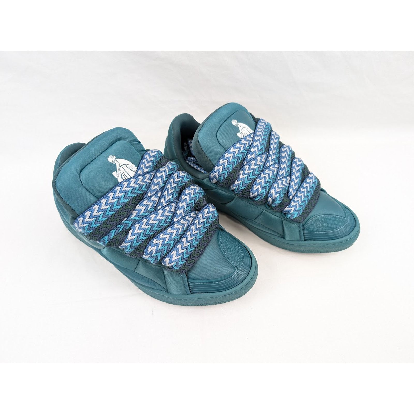 Lanvin o1rshd1 Curb XL Sneakers in Forest Size US 12 / EU 45 - 14 Thumbnail