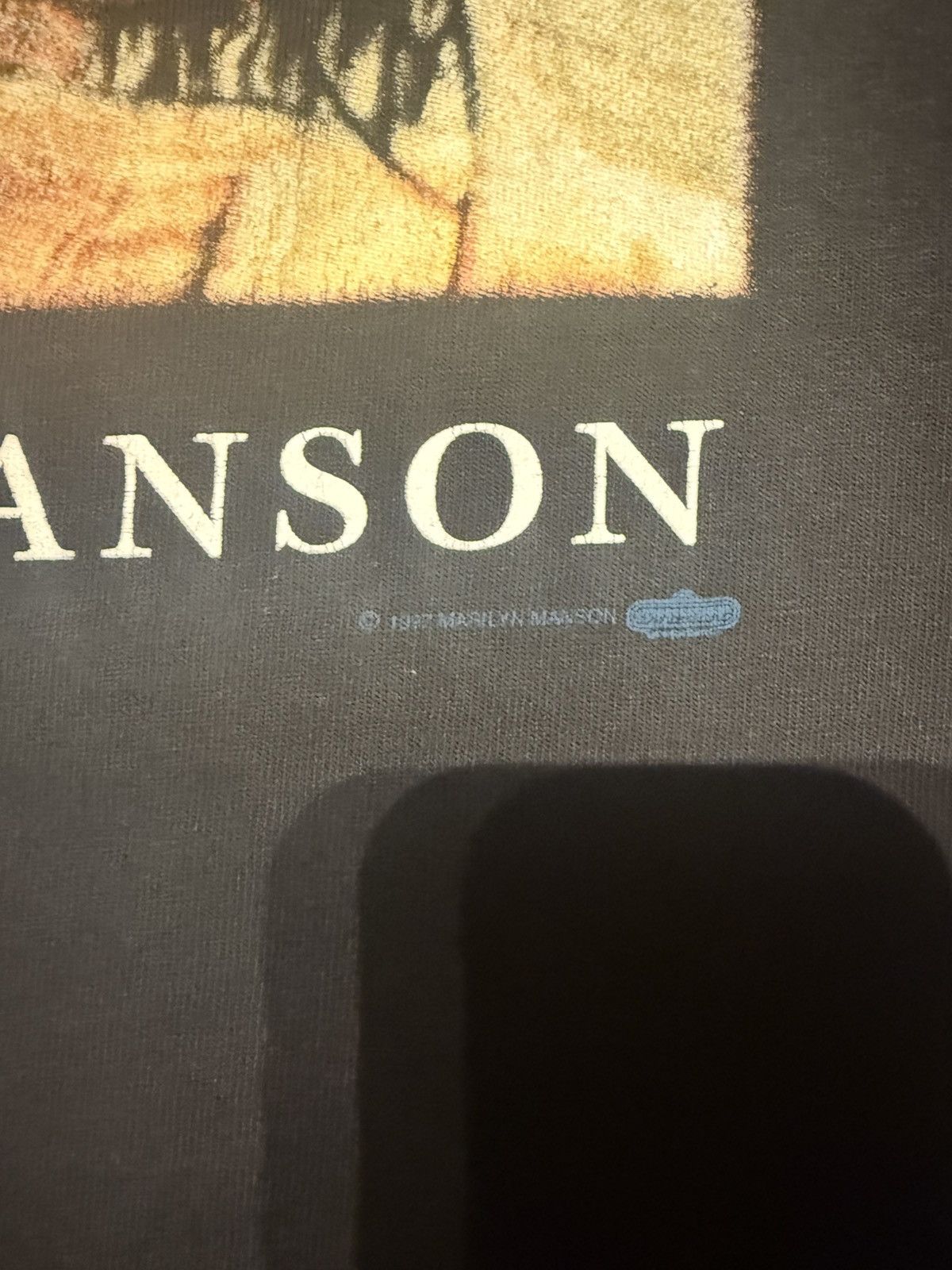 Vintage Marilyn Manson 1997 The Beautiful People Vintage Size US L / EU 52-54 / 3 - 3 Thumbnail
