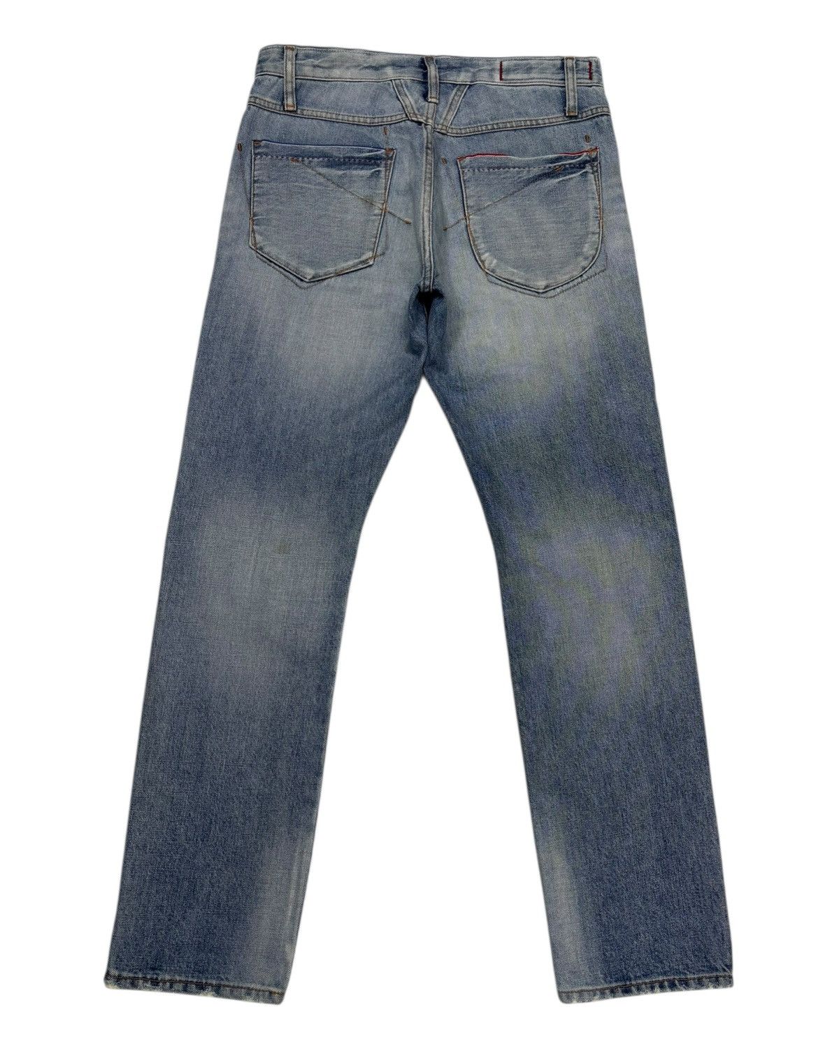 Marithe + Francois Girbaud × Undercover MARITHE FRANCOIS GIRBAUD HALF SELVEDGE LE JEAN DE DISTRESSED Size US 30 / EU 46 - 2 Thumbnail