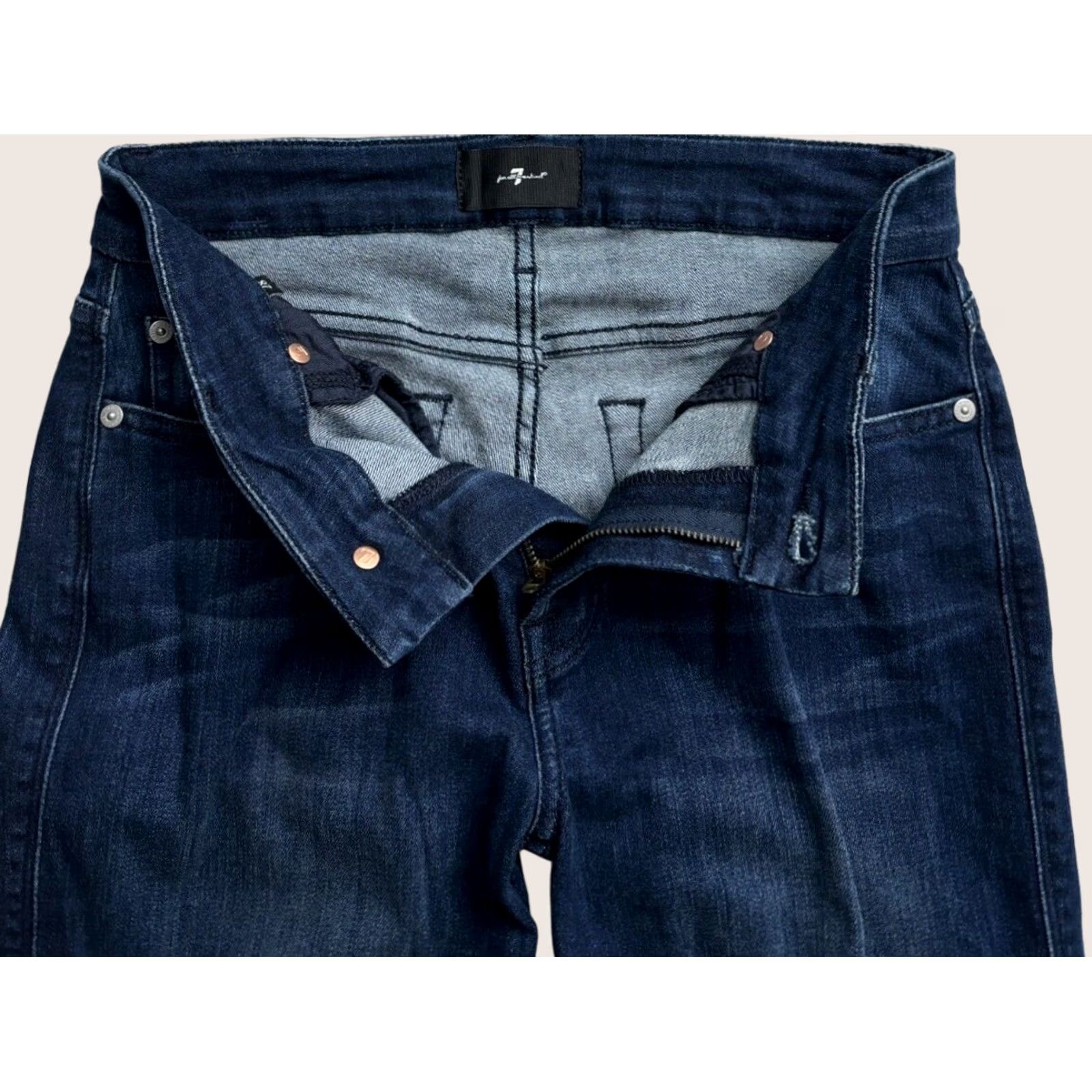 7 For All Mankind 7 For All Mankind Jeans Women Kimmie Straight Leg Denim Dark Blue Size 28 x 28.5 Size 28" / US 6 / IT 42 - 1 Thumbnail