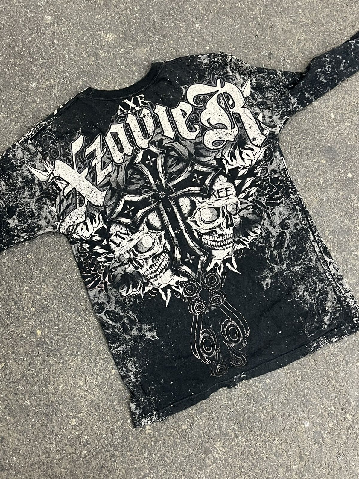 Affliction × Vintage Affliction style longsleeve tee grunge opium skulls skater Size US M / EU 48-50 / 2 - 5 Thumbnail