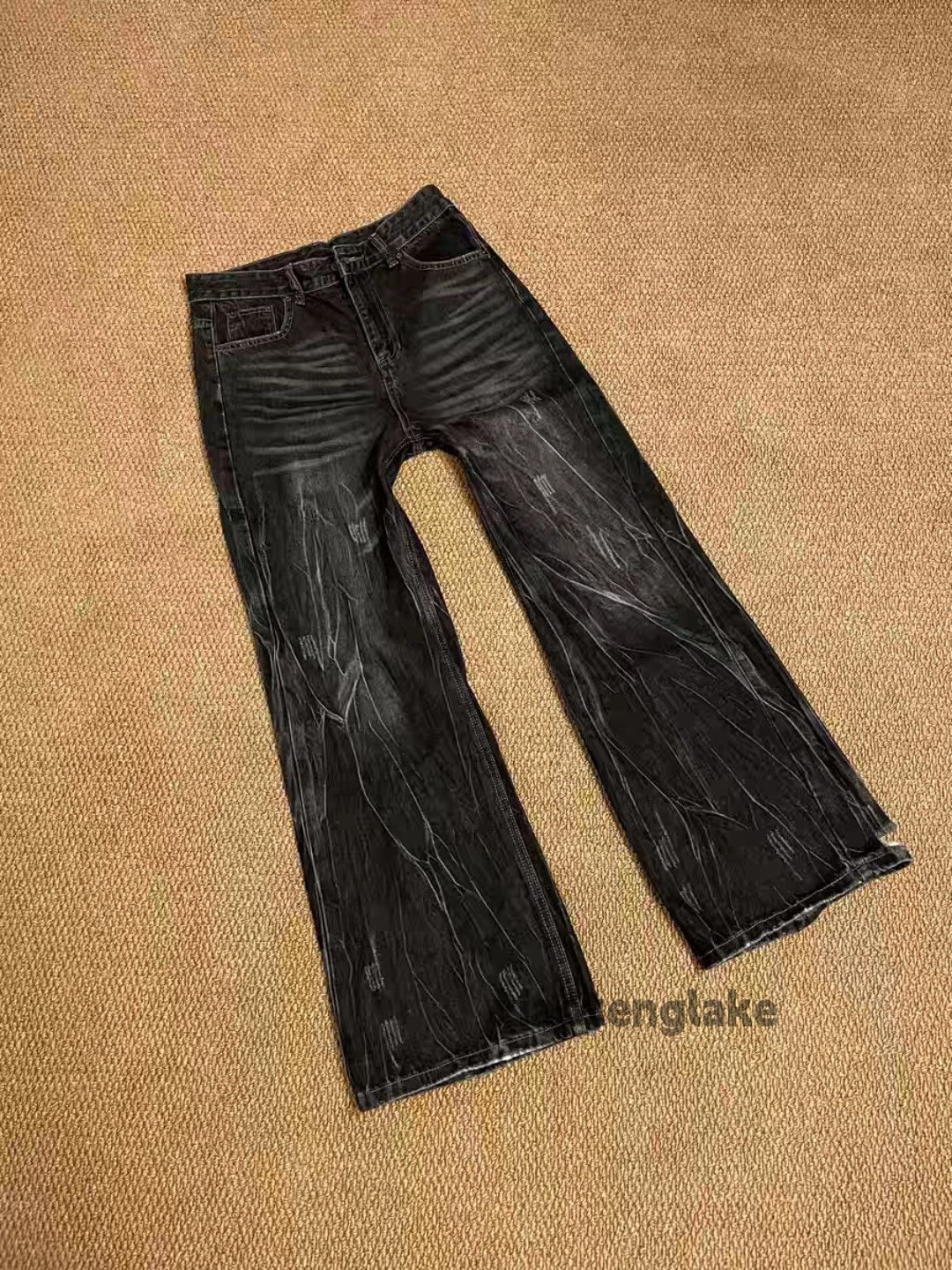 Jean zx rickowens Balenciaga style flared punk hiphop jeans Size US 28 / EU 44 - 2 Thumbnail