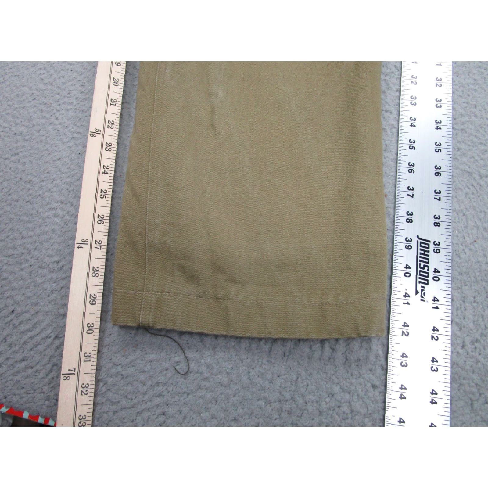 Vintage J. Peterman Pants Mens 40x32 Fits 38x32 Beige Chino Khaki Lined Warm Work Size US 40 / EU 56 - 2 Thumbnail