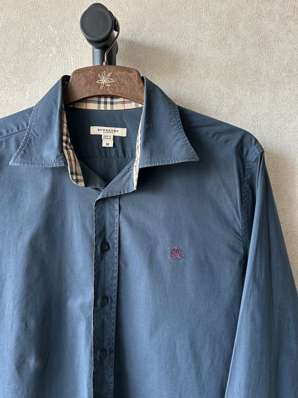 Burberry Burberry Nova Check Trim Long Sleeve Shirt Size US M / EU 48-50 / 2 - 4 Thumbnail
