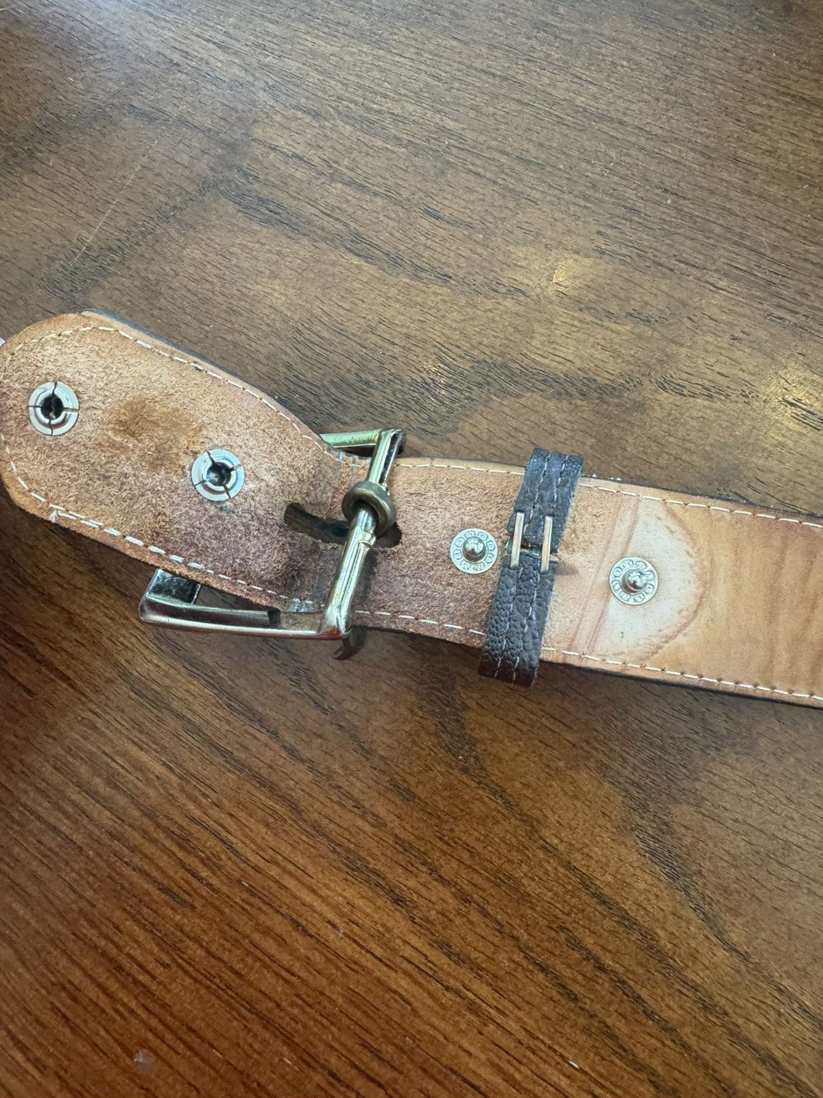 Vintage Elephant Skin Belt Size 38 - 4 Thumbnail