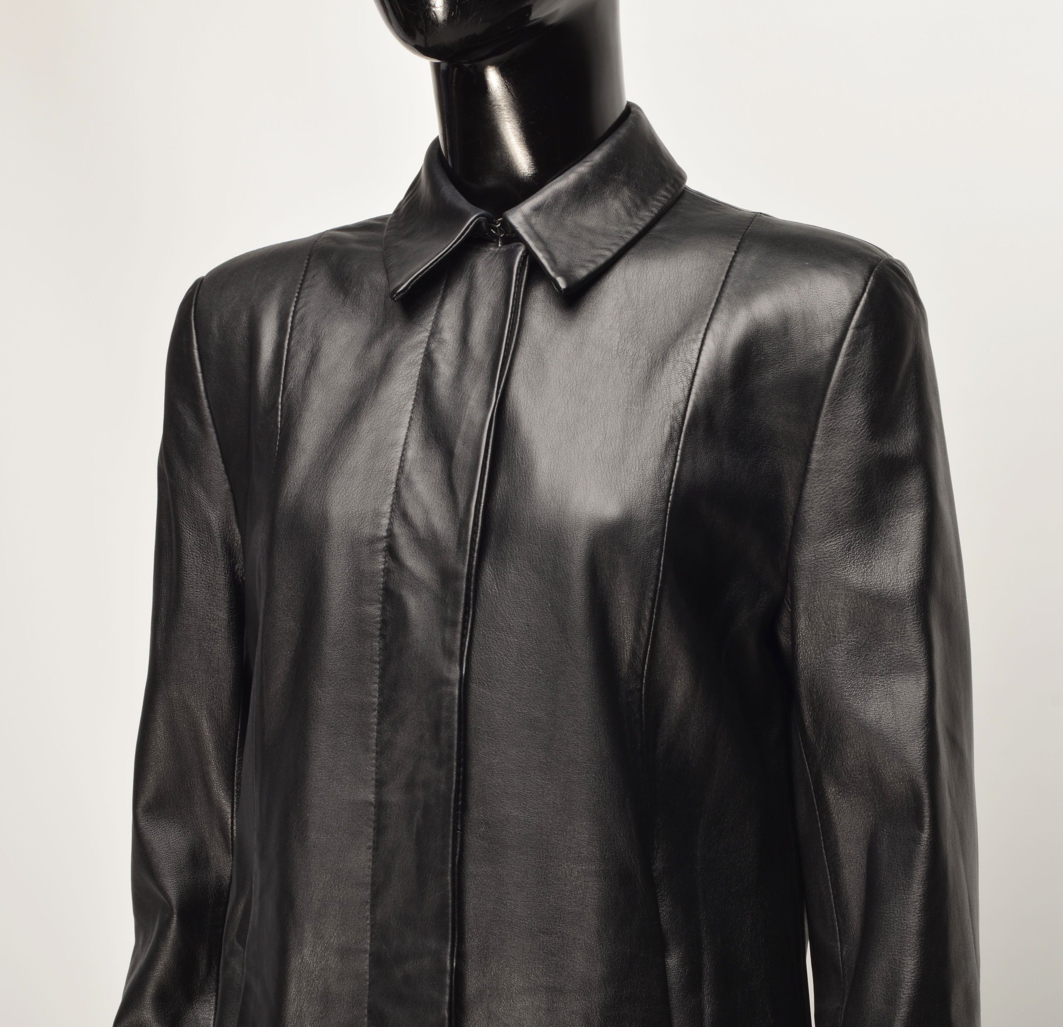 Vintage Vintage St. Michael 90's Soft Leather Patchwork Coat Jacket Size S / US 4 / IT 40 - 2 Thumbnail