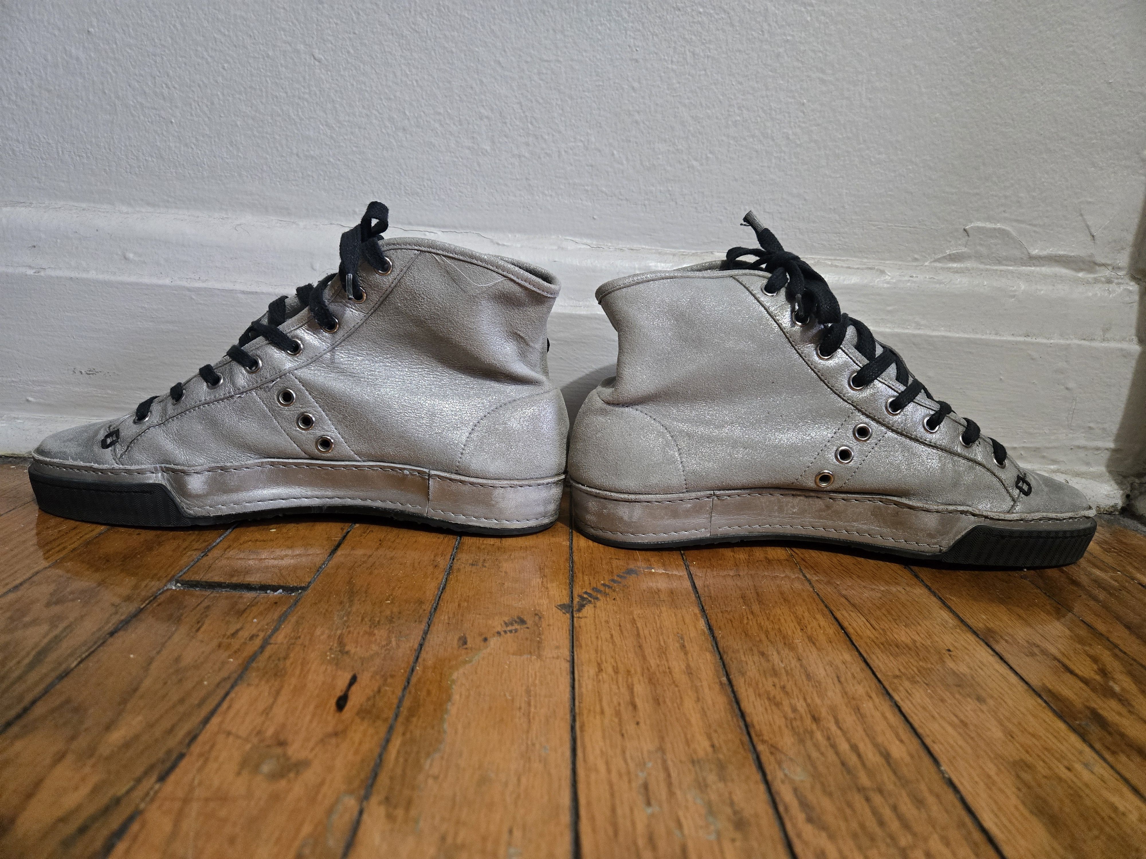 Gucci Gucci 6.5US Silver Stud Hightop Sneakers Size US 6.5 / EU 39-40 - 3 Thumbnail