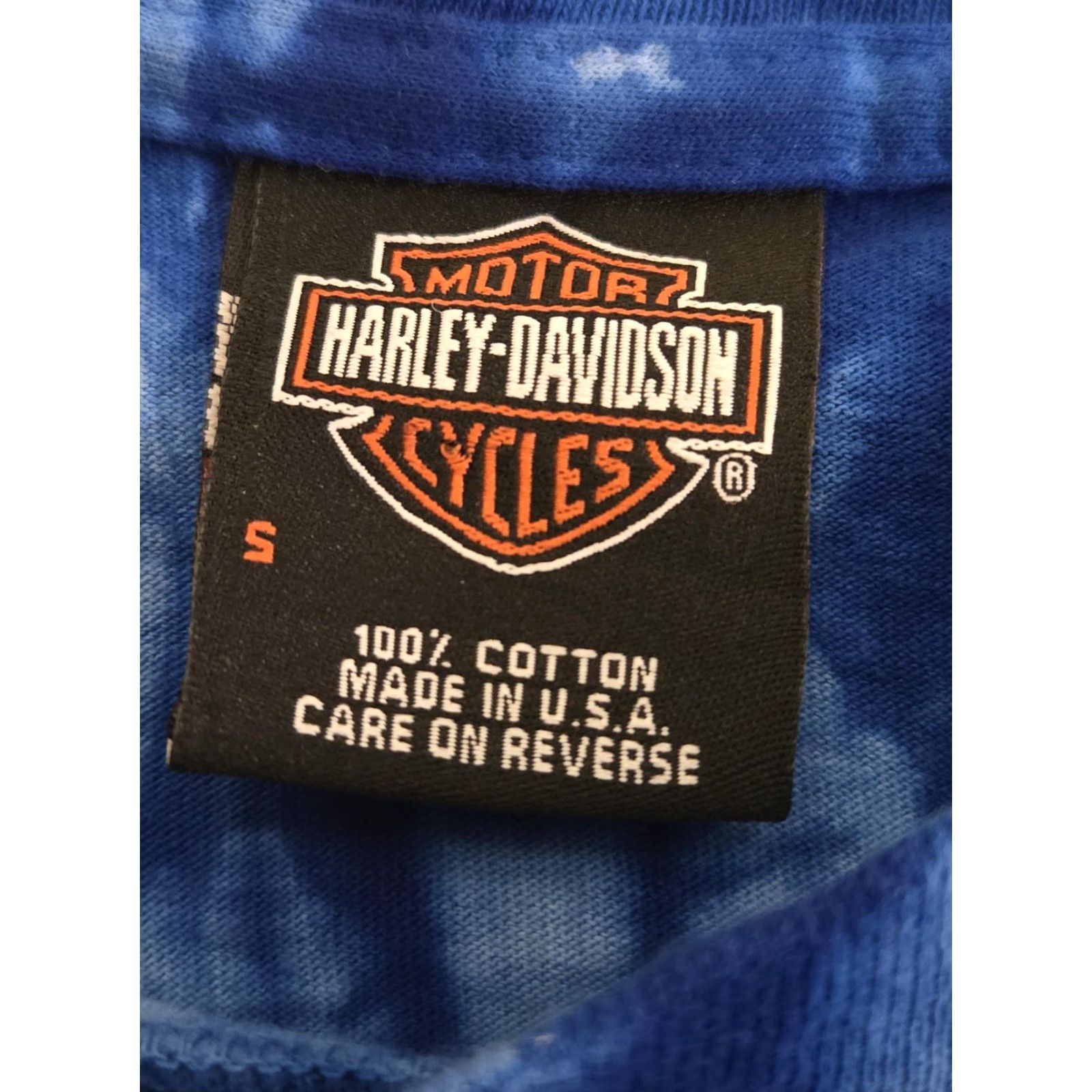 Harley Davidson VINTAGE Harley-Davidson Shirt Mens Small Blue Tie Dye Sturgis South Dakota 2002 Size US S / EU 44-46 / 1 - 3 Thumbnail