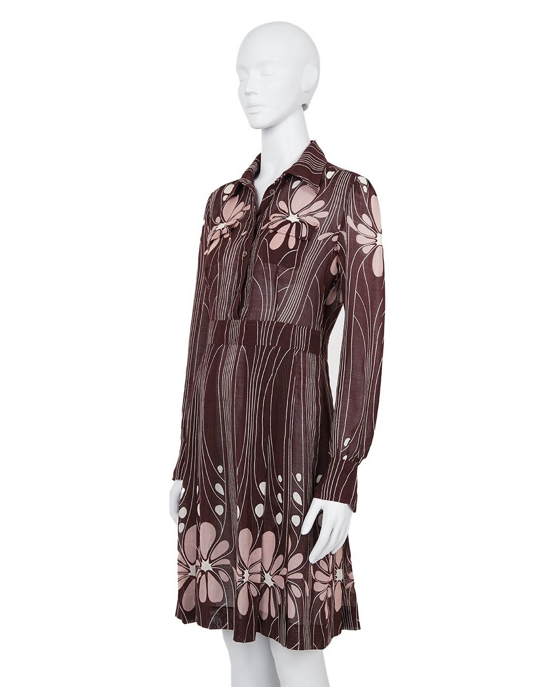 Miu Miu Miu Miu F/W2001 Art Nouveau Pattern Dress Size M / US 6-8 / IT 42-44 - 6 Thumbnail