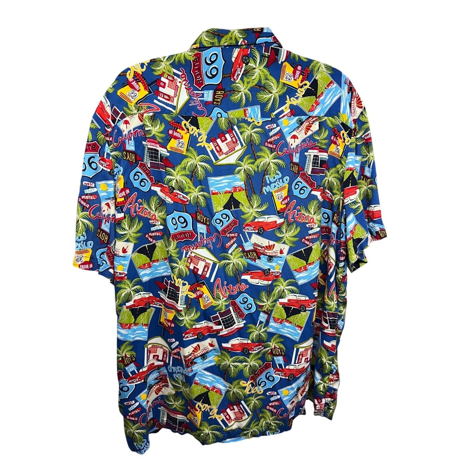 George Hawaiian Retro Route 66 All Over Print Shirt 3XL Pocket Size US XXL / EU 58 / 5 - 2 Thumbnail