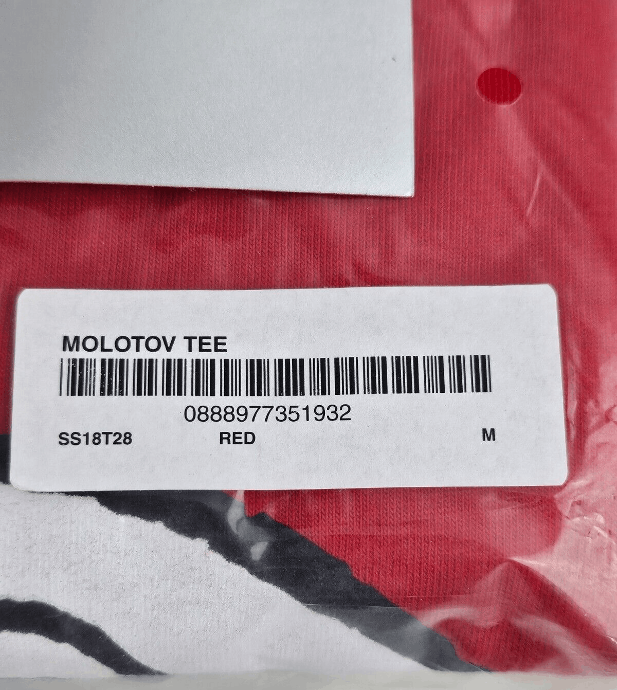 Supreme Supreme Molotov Tee Red T-Shirt MEDIUM SS18 + Pin Scratch Size US M / EU 48-50 / 2 - 2 Thumbnail