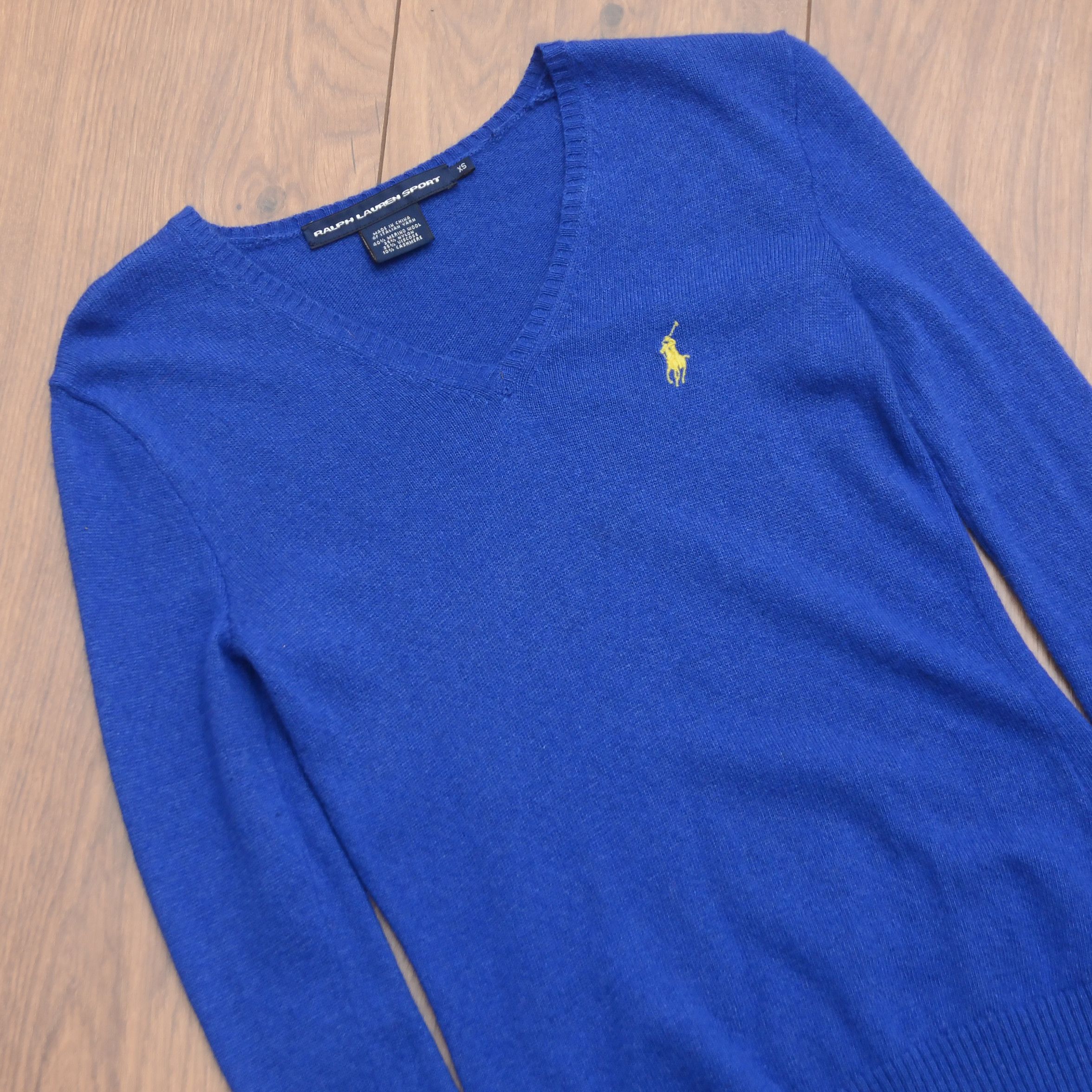 Ralph Lauren Sport Ralph Lauren Sport Royal Blue Merino Wool Cashmere Sweater Size XS / US 0-2 / IT 36-38 - 5 Thumbnail