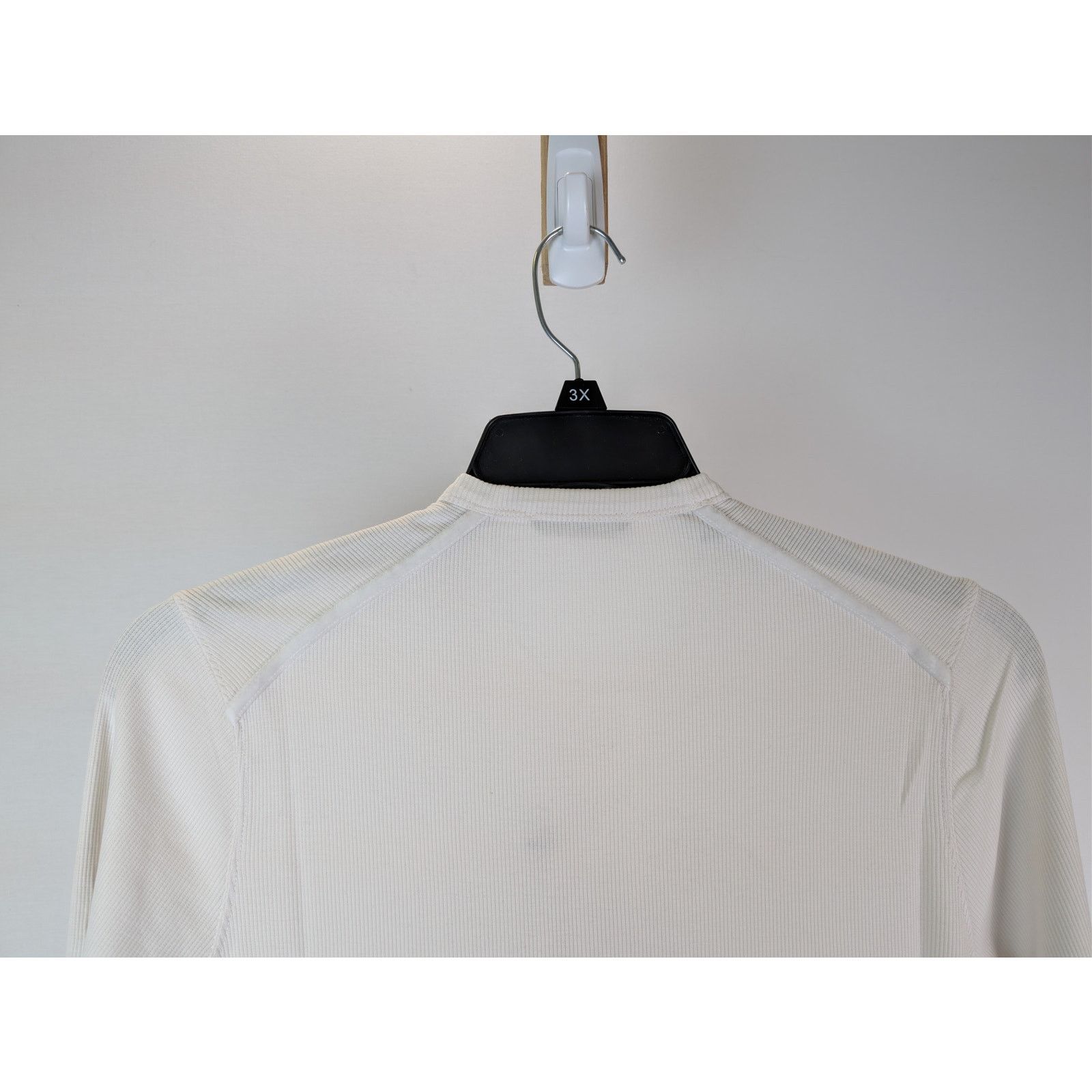 Tom Ford o1rshd1 Ribbed Henley Shirt Sweatshirt T-Shirt in Chalk 60 Size US XXL / EU 58 / 5 - 12 Thumbnail