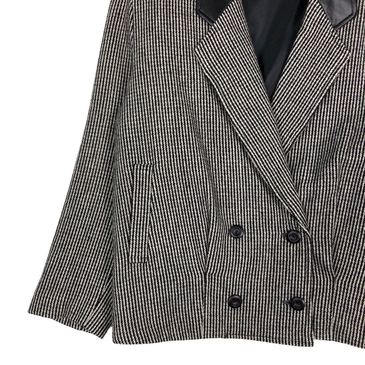 Japanese Brand 🔥Vintage Wool Jacket Bomber Herringbone Issey Miyake Japan Size US M / EU 48-50 / 2 - 4 Thumbnail
