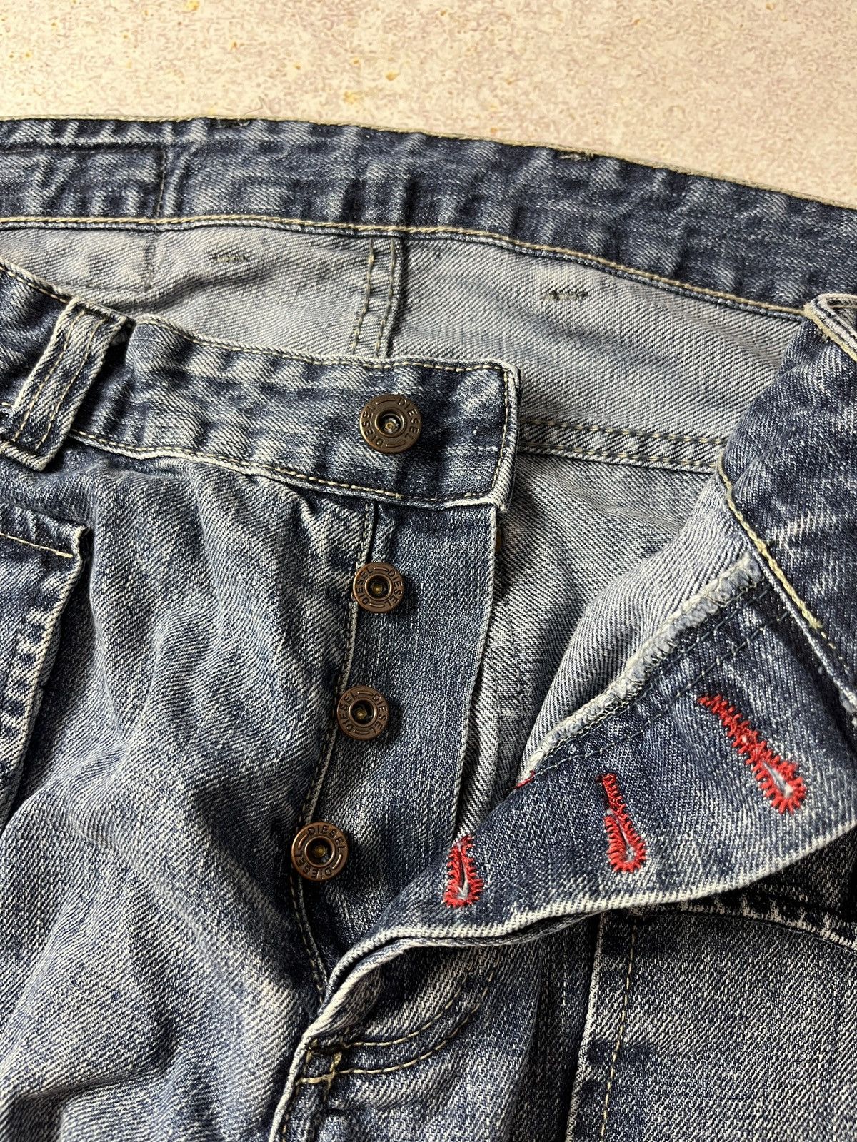 Diesel Vintage Diesel Jeans Washed Japanese Avant Garde Y2K Size US 34 / EU 50 - 9 Thumbnail