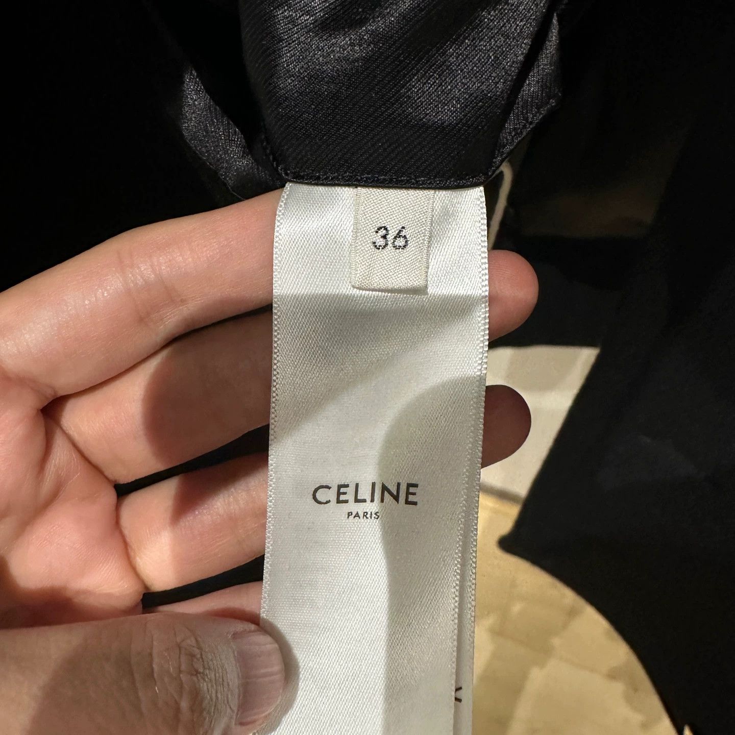 Celine Celine apr178 Black Wool Double - Breasted Coat 36 Size XS / US 0-2 / IT 36-38 - 5 Thumbnail