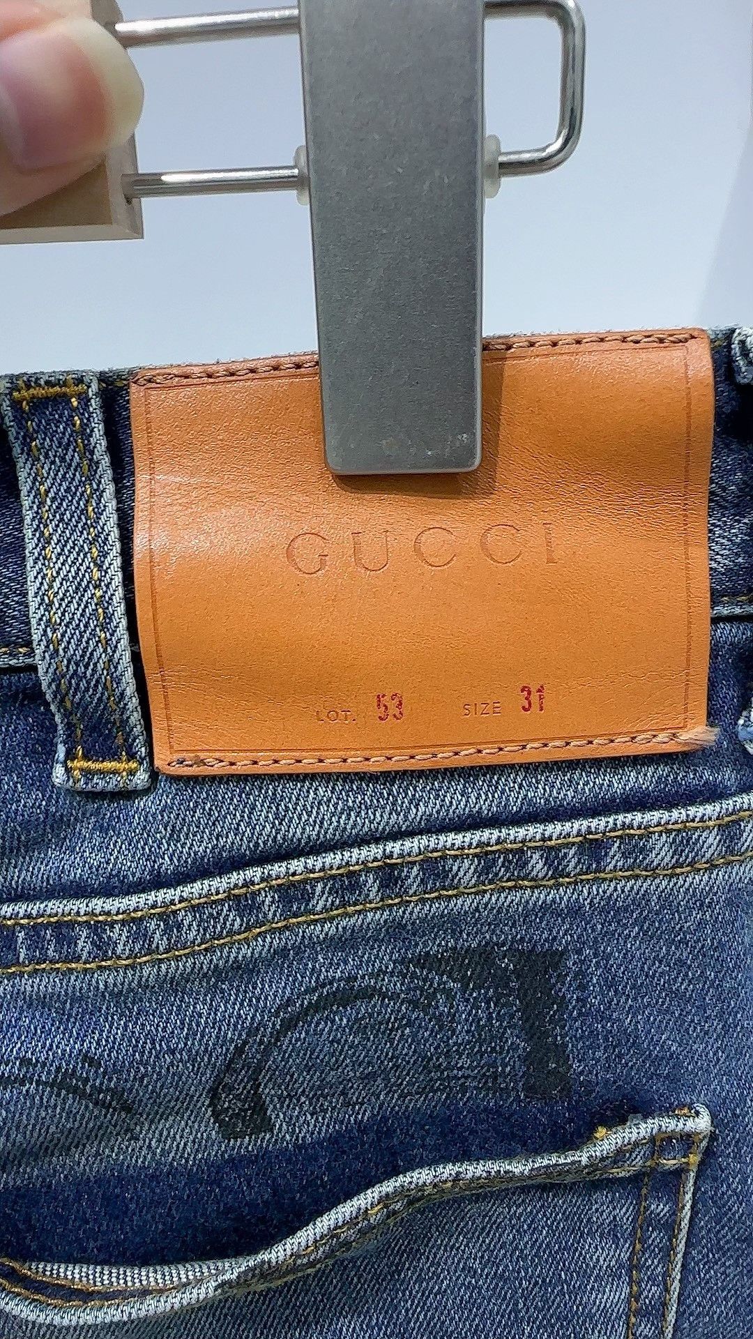 Gucci GUCCI×MLB co-branded embroidered jeans Size US 31 - 3 Thumbnail