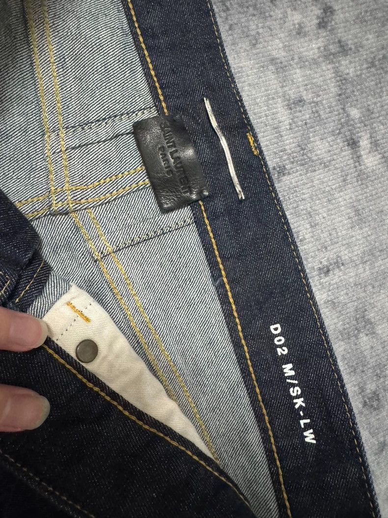 Saint Laurent Paris Saint laurent paris 13 FW dark blue primary base cow jeans Size US 31 - 7 Thumbnail