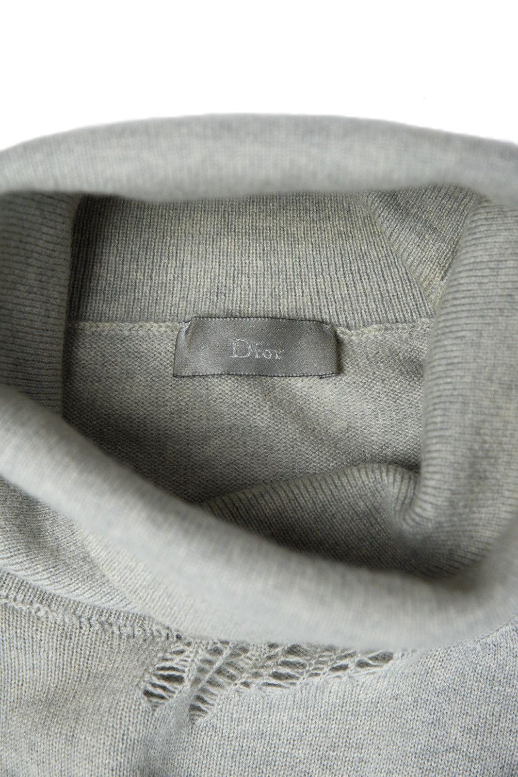 Dior Dior Homme FW04 Distressed Cashmere Turtleneck Sweater Size US XS / EU 42 / 0 - 5 Thumbnail