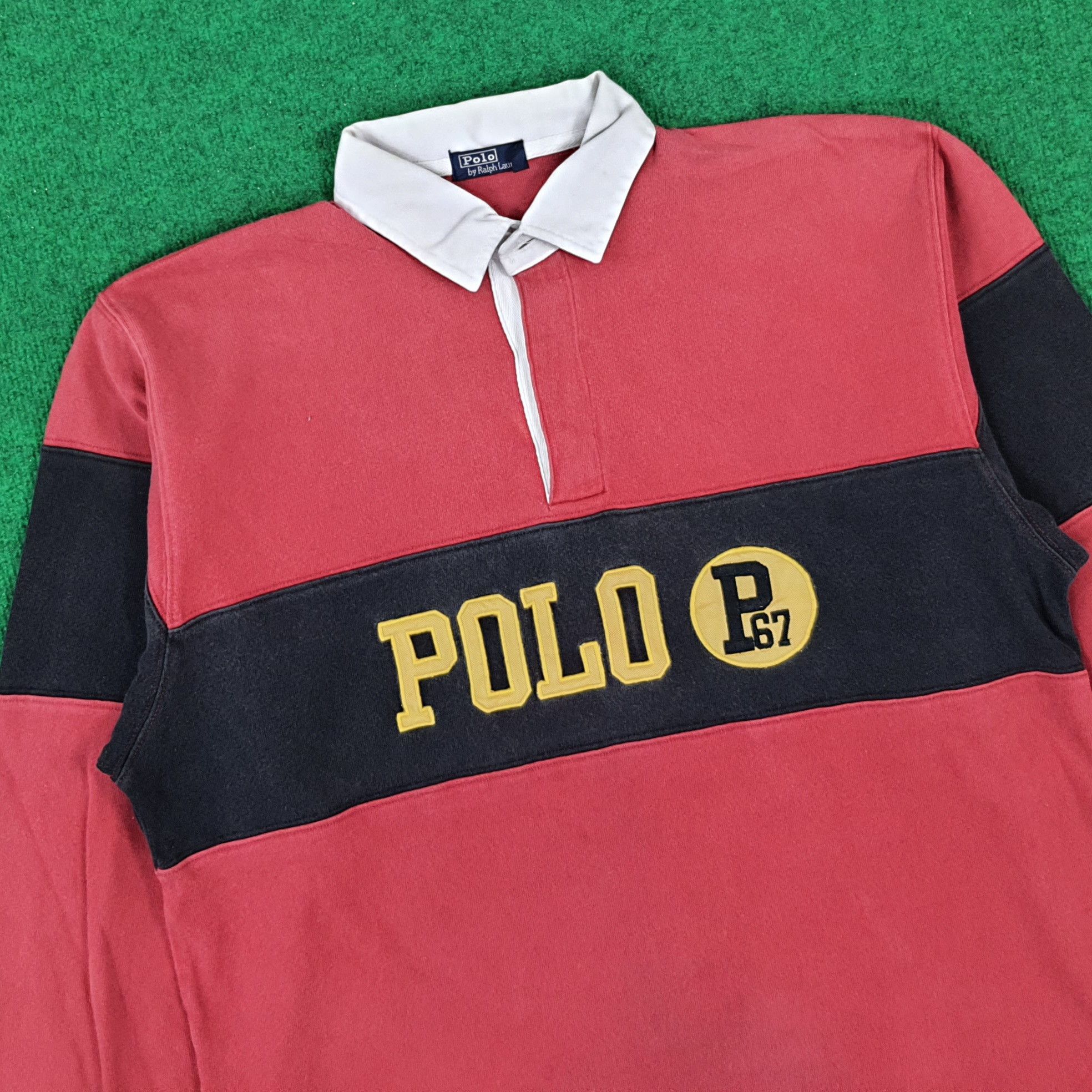 Polo Ralph Lauren × Vintage Vintage Polo by Ralph Lauren Long Sleeve Polo Shirt Size US L / EU 52-54 / 3 - 2 Thumbnail