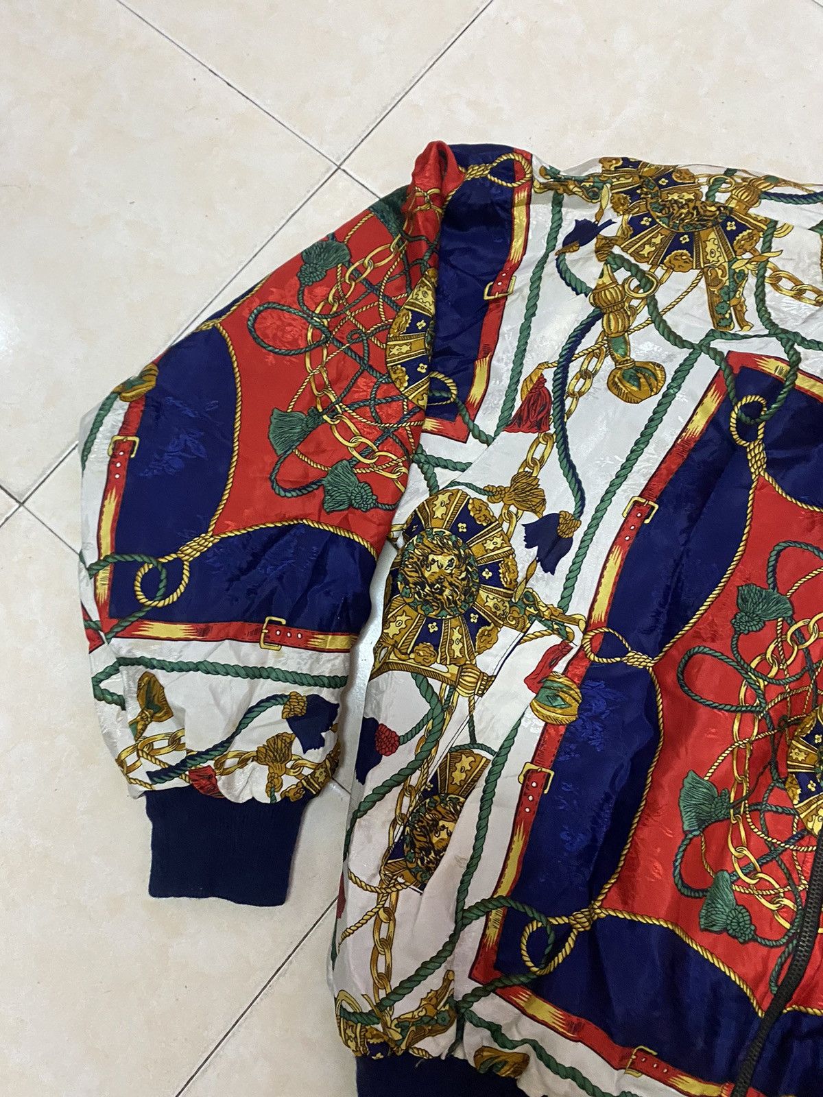 Vintage VINTAGE 80s SILKWORMS BOMBERS JACKETS CHAINS FULL PRINTS Size ONE SIZE - 5 Thumbnail
