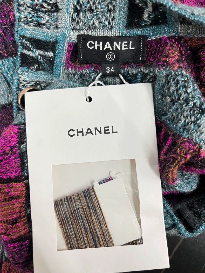 Chanel Chanel Hamburger series colorful plaid dress Size XXS / US 00 / IT 34 - 4 Thumbnail