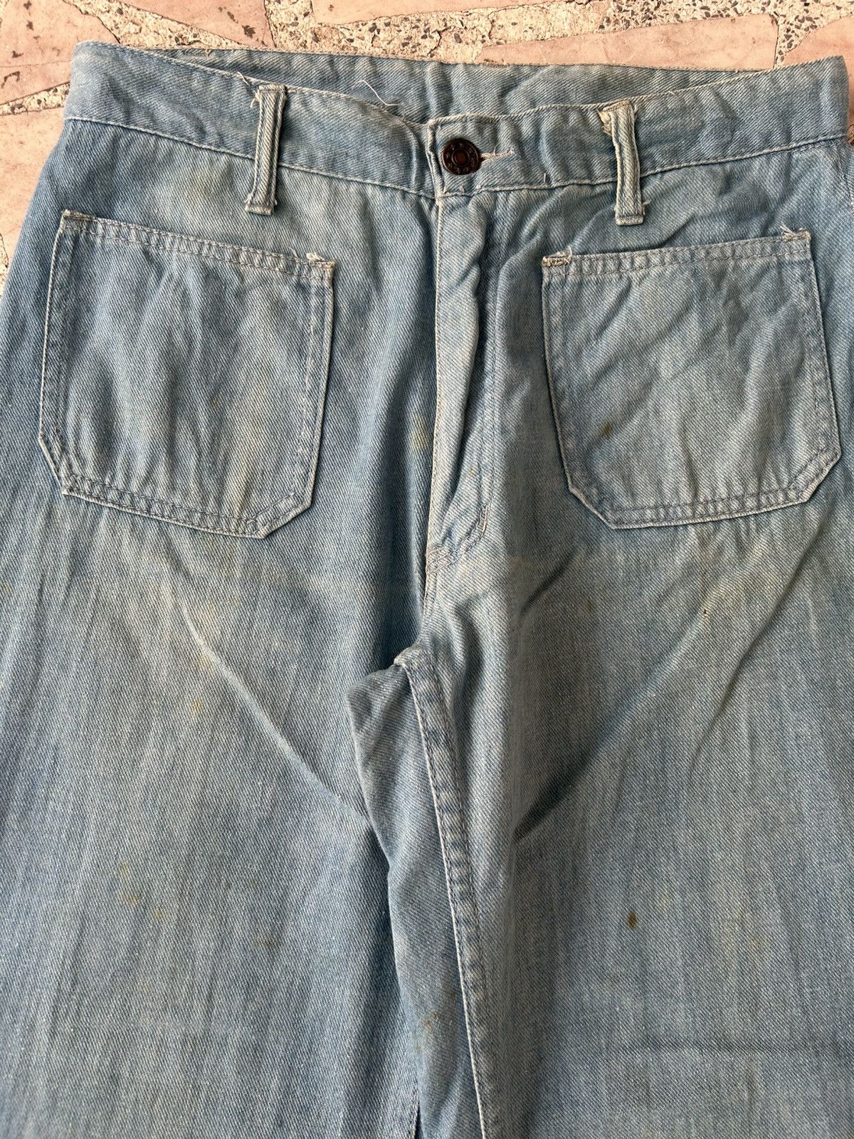 Yohji Yamamoto Japan 70’s Vintage Flare Denim Size US 27 - 4 Thumbnail