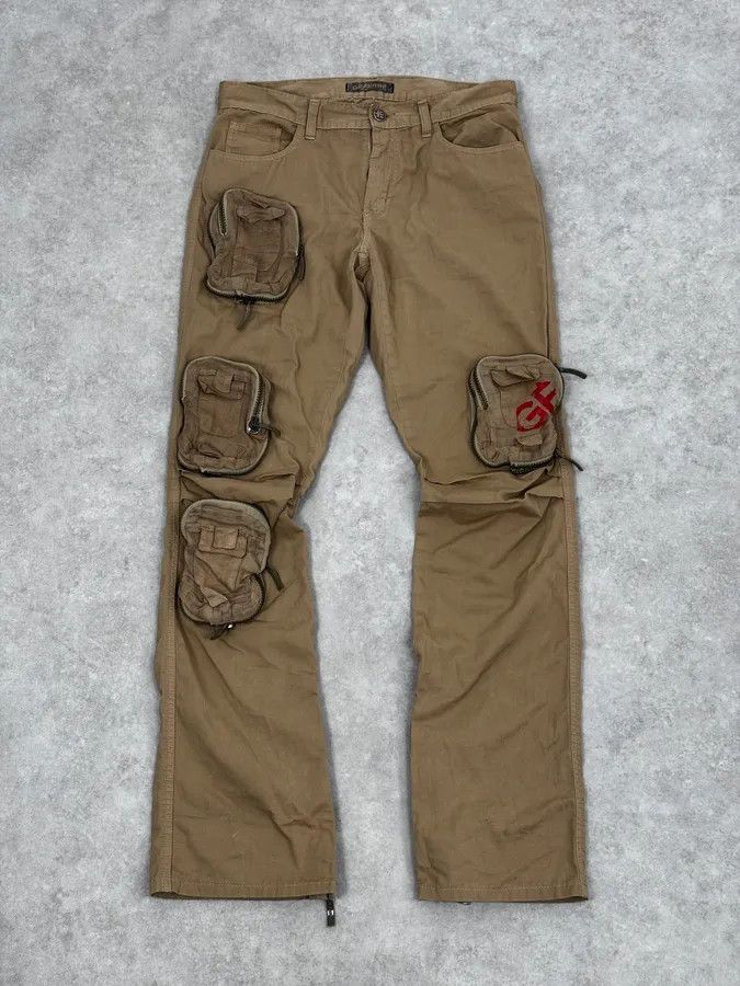 Gianfranco Ferre Gianfranco Ferré Beige Multi-Pockets Cargo Pants Size US 30 / EU 46 - 1 Thumbnail
