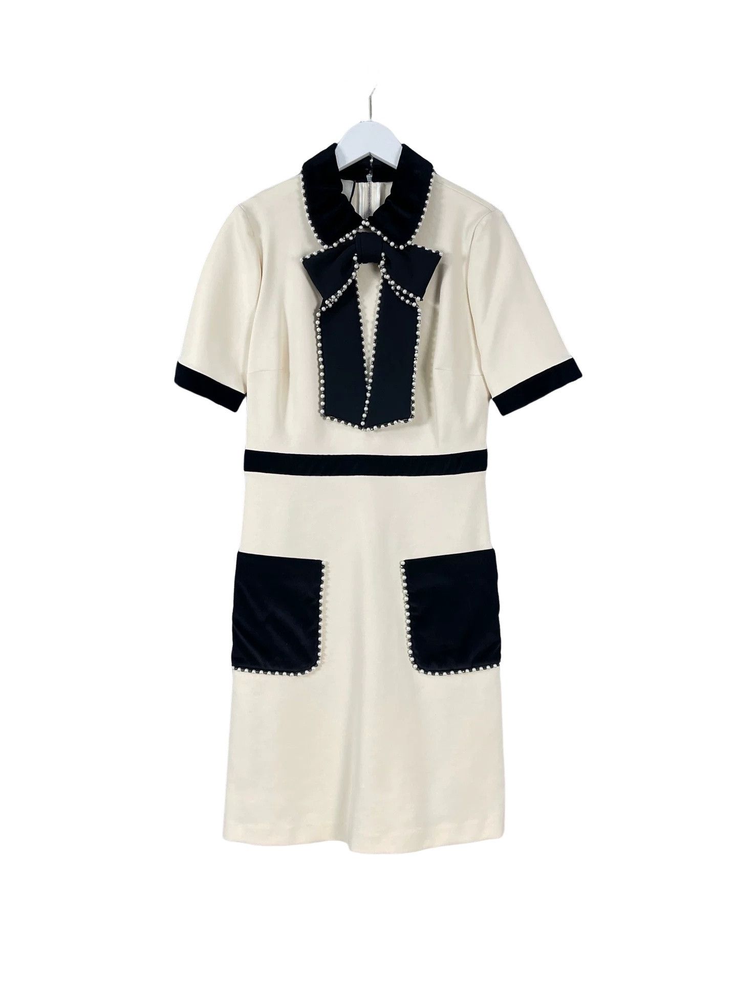 Gucci Gucci Pearl Trim Midi Dress Size M Size M / US 6-8 / IT 42-44 - 1 Thumbnail