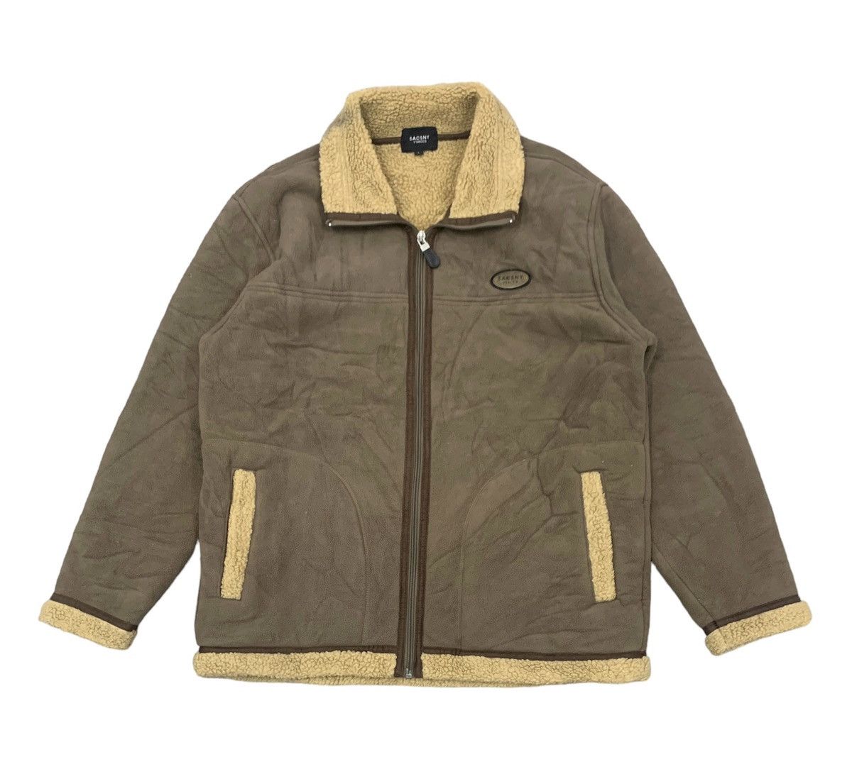 image of Sacsny Y'saccs Yohji Yamamoto Sherpa Jacket in Brown, Men's (Size Large)