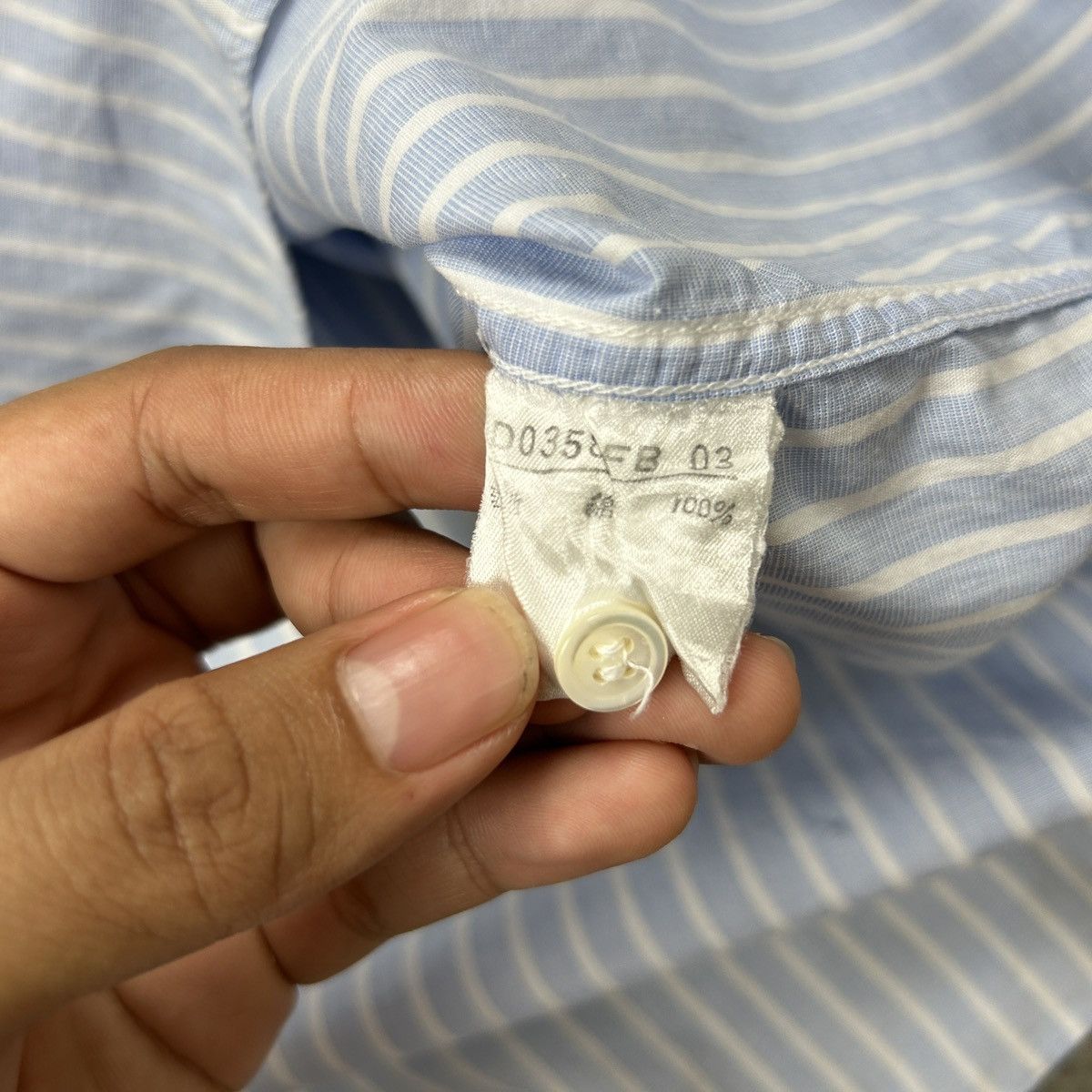 Japanese Brand × Mademoiselle Non Non Mademoiselle Non Non - Blue Shirt Size US L / EU 52-54 / 3 - 12 Thumbnail