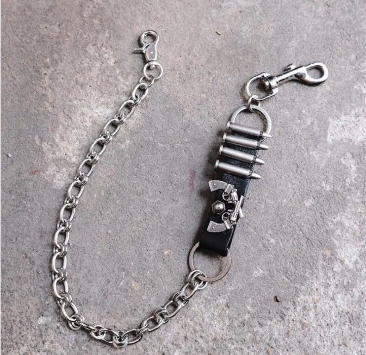 Jewelry Metal Pistol bullet Wallet Belt Chain Trousers Size ONE SIZE - 2 Thumbnail