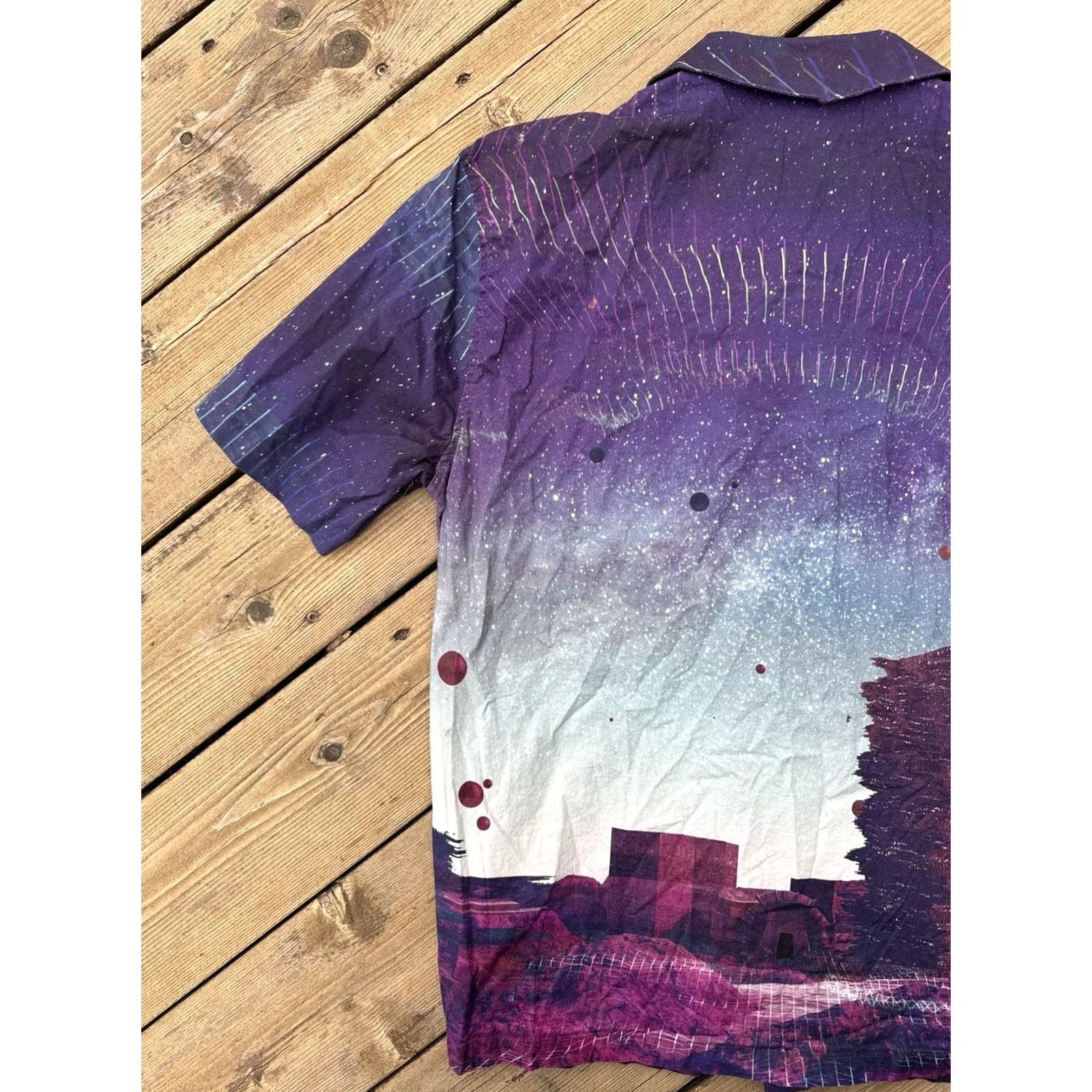 Oakley Oakley Space Surfer AOP Button Up Shirt M Mens Multicolor Polyester Blend Short Sleeve Button-Up Space 2021 FOA401851 Size US M / EU 48-50 / 2 - 7 Thumbnail
