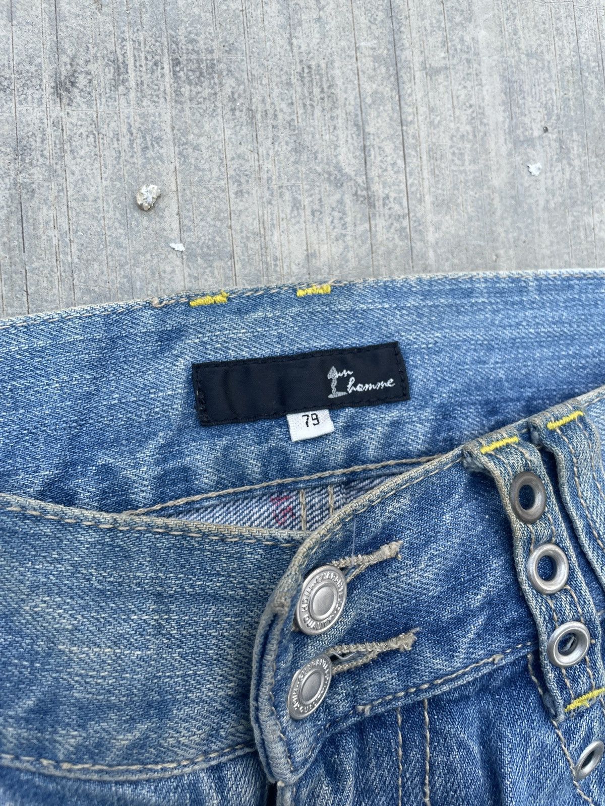 Japanese Brand 2000s JAPANESE BRAND J’AIME HOMME DISTRESSED PUNK Size US 32 / EU 48 - 3 Thumbnail