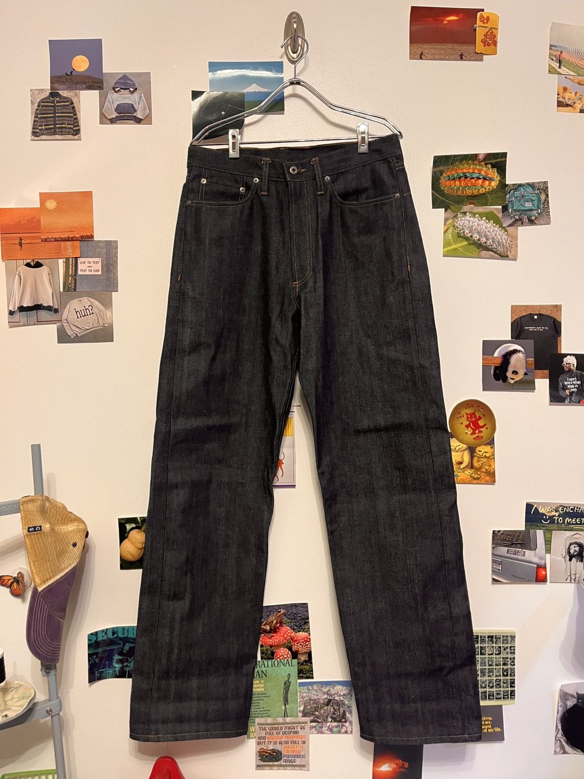 image of 3Sixteen Relaxed Fit Denim in Blue, Men's (Size 31)