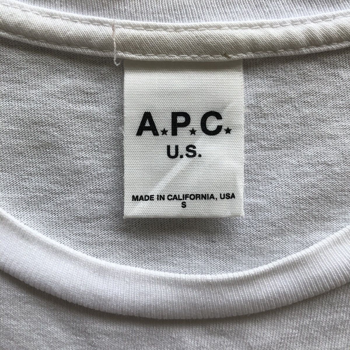 A.P.C. A.P.C. Simple Usa Design T-Shirt Size US S / EU 44-46 / 1 - 5 Thumbnail