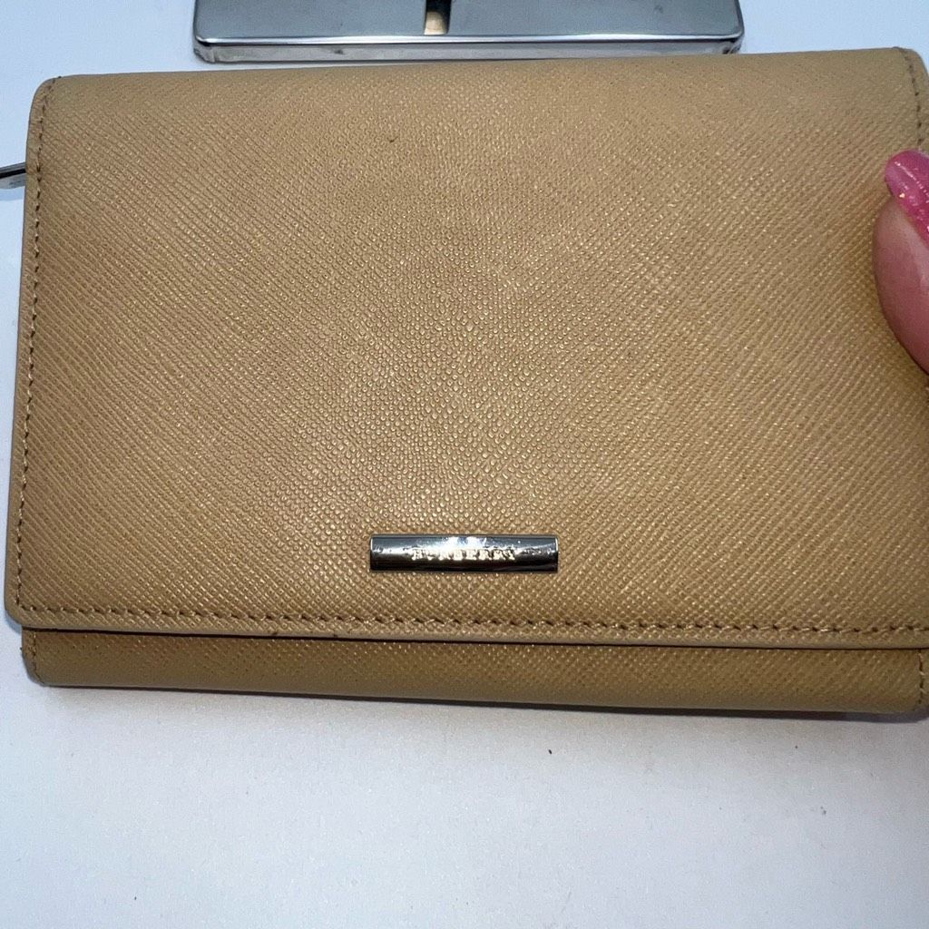Burberry Burberry Saffiano Leather Snap Front Wallet Size ONE SIZE - 2 Thumbnail