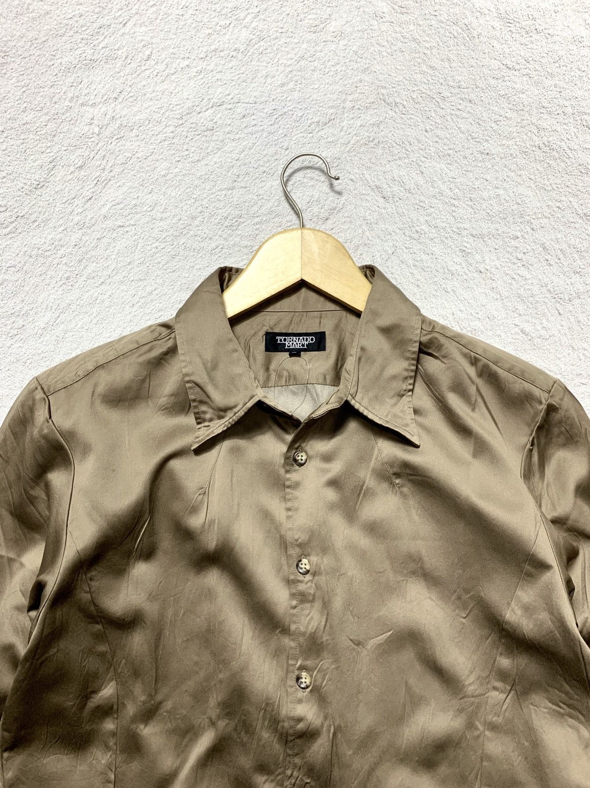 Tornado Mart 💥 Rare Tornado Mart Avant Garde Brown Long Sleeve Shirt Size US L / EU 52-54 / 3 - 3 Thumbnail