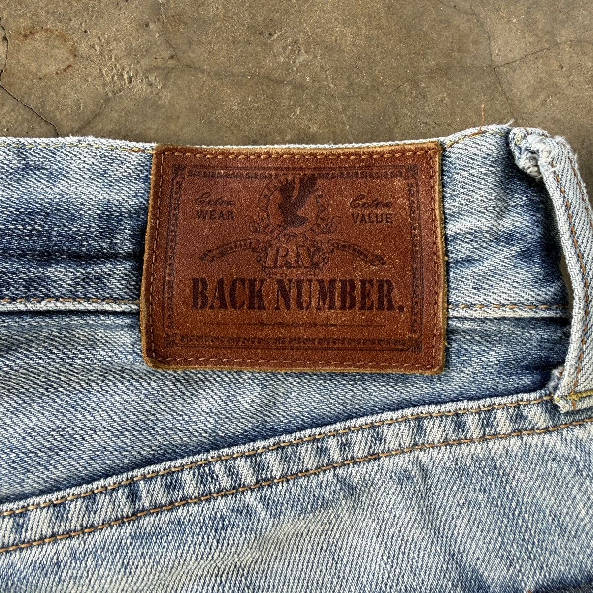 Japanese Brand Vintage Back Number Faded Denim Jean Pants Size US 31 - 12 Thumbnail