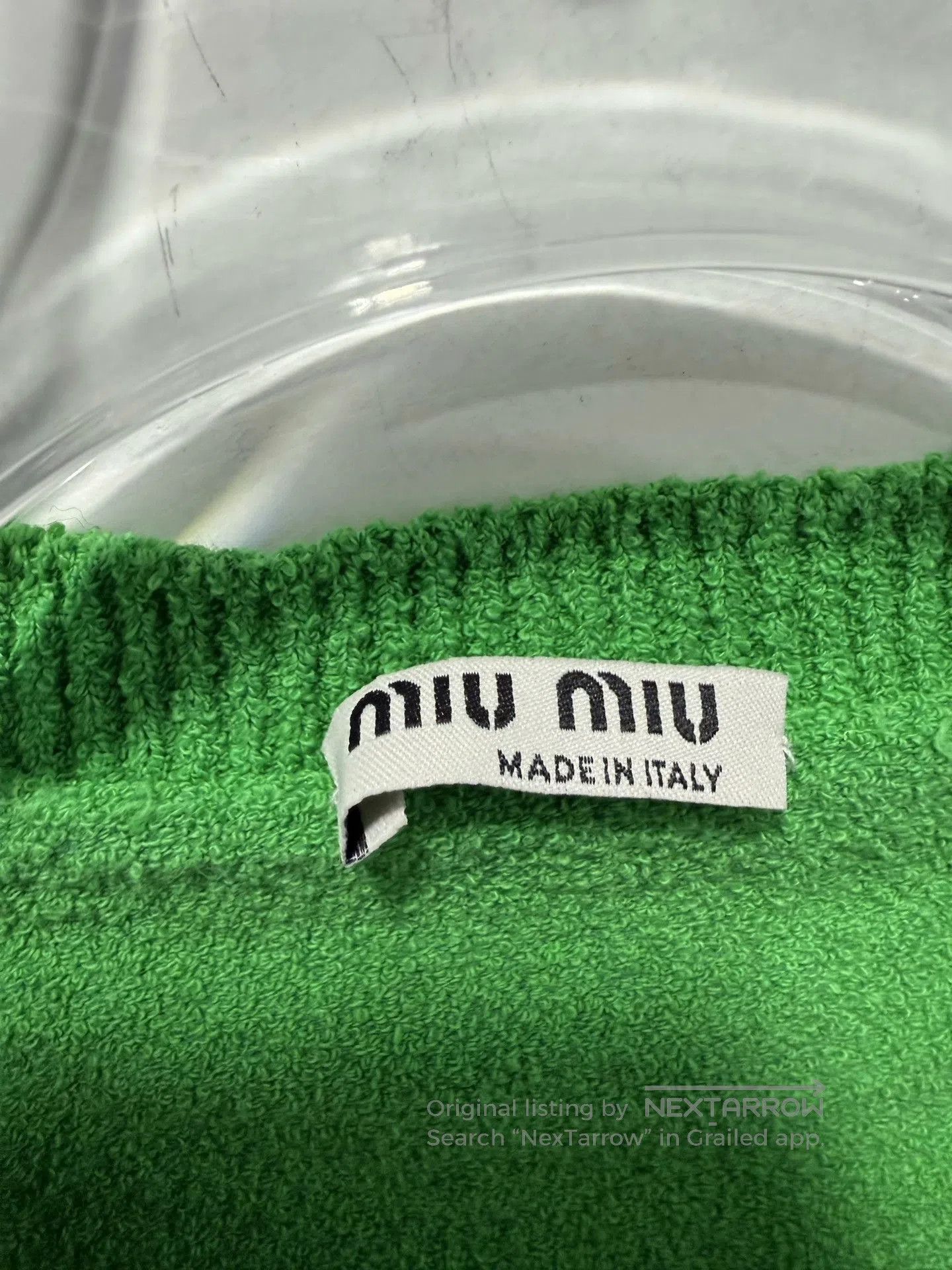 Miu Miu Miu Miu Green Knit Short Sleeve. Size M / US 6-8 / IT 42-44 - 3 Thumbnail