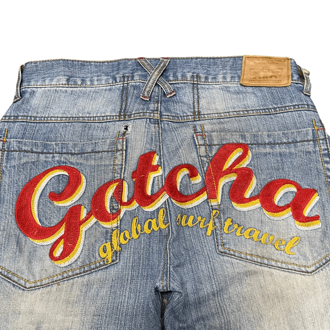 Gotcha Vintage Gotcha Global Surf Travel Denim Jeans Size US 33 - 17 Thumbnail