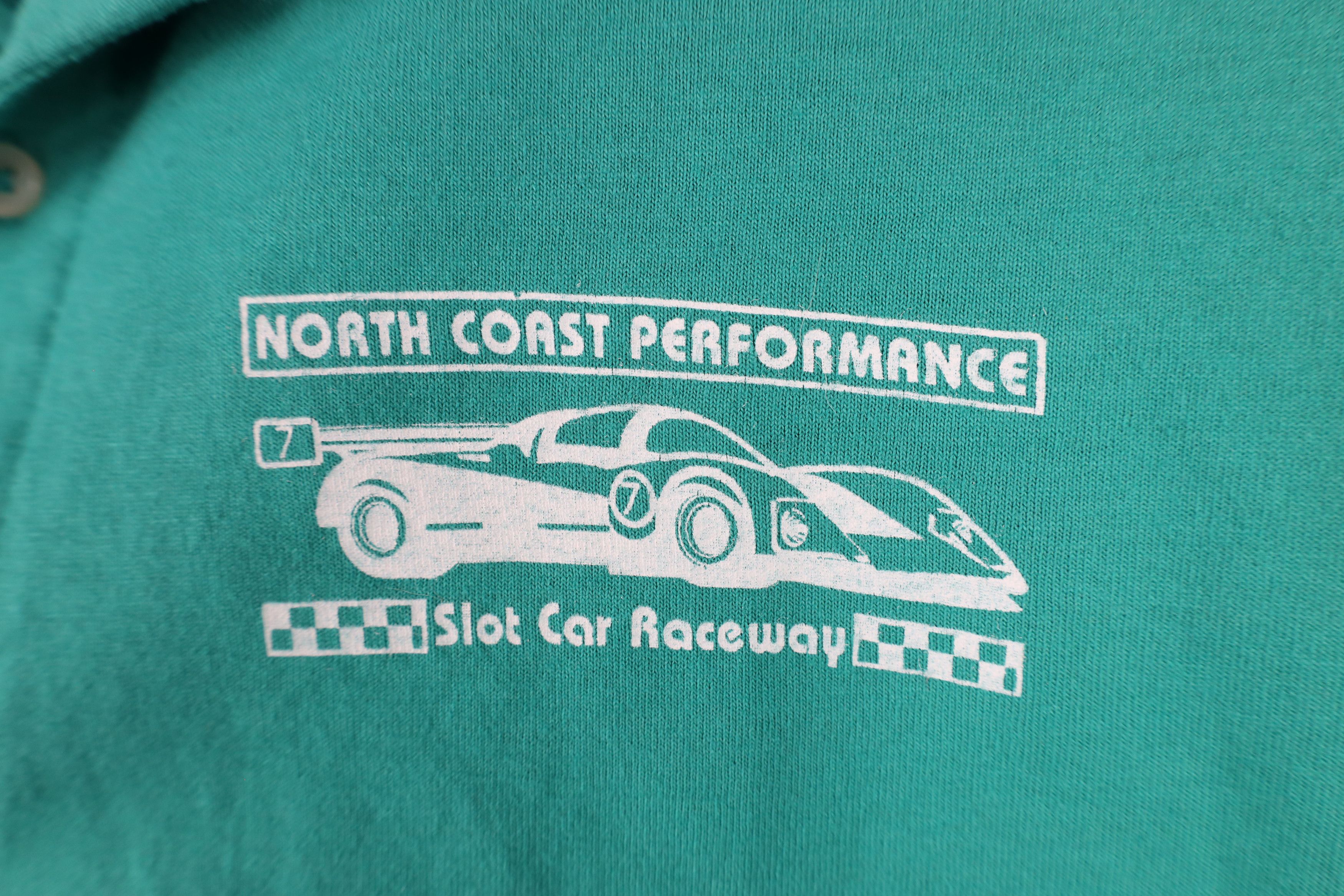 Vintage Vintage 90s Coast Performance Slot Car Raceway Polo Teal USA Size US XL / EU 56 / 4 - 4 Thumbnail