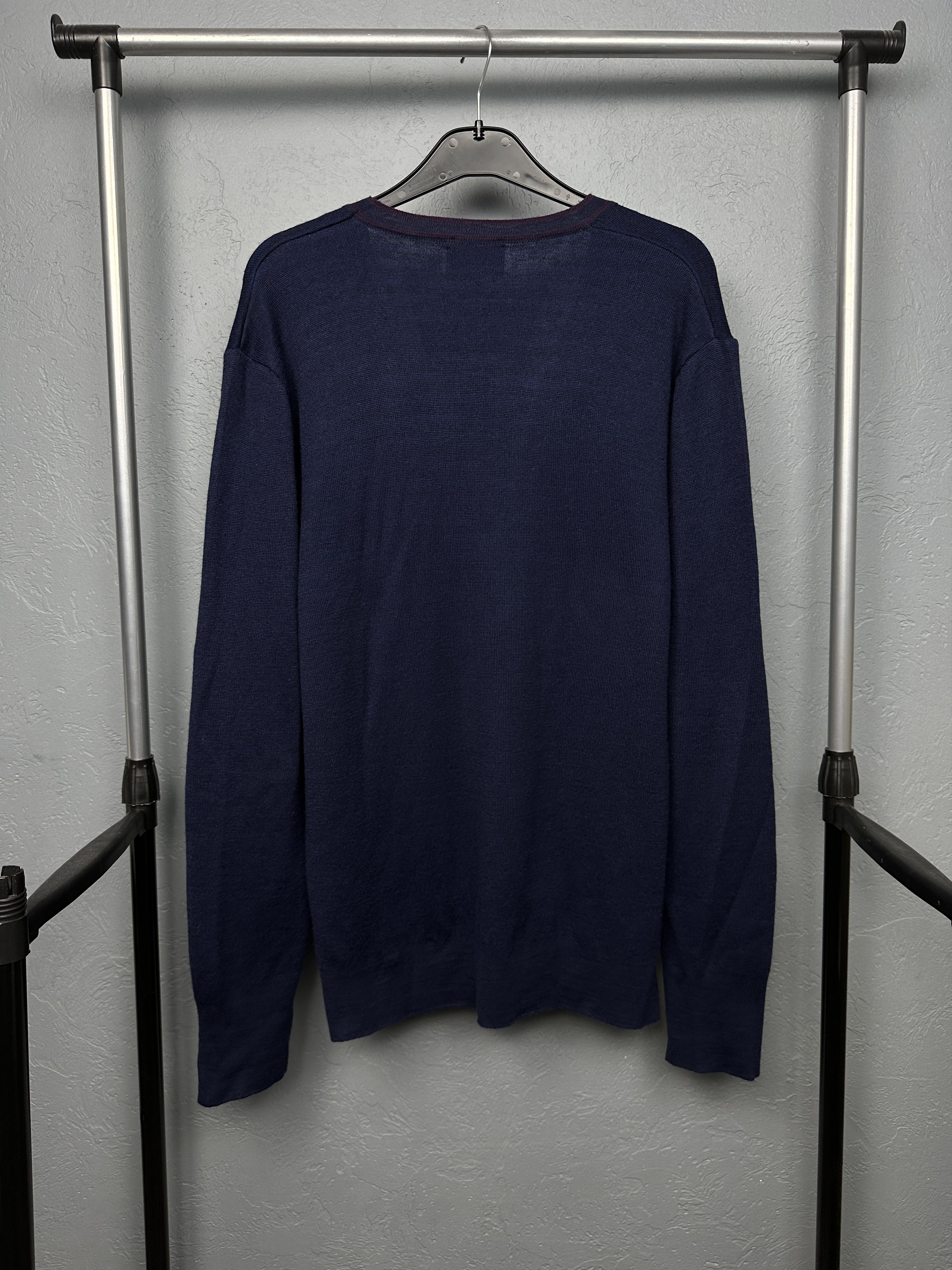 Carlo Colucci Carlo Colucci Mens Cotton - Wool Cardigan Sweater Size US L / EU 52-54 / 3 - 7 Thumbnail