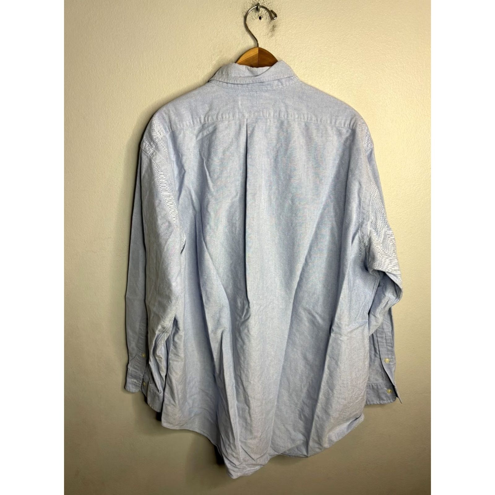 Ralph Lauren VINTAGE Ralph Lauren Shirt Blue Oxford Pony Button Up Mens 17 Size US XL / EU 56 / 4 - 5 Thumbnail