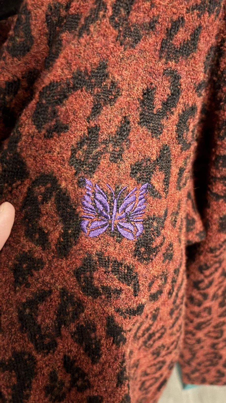 Needles Needles Leopard Mohair Cardigan / Shawl Cardigan Size US L / EU 52-54 / 3 - 4 Thumbnail